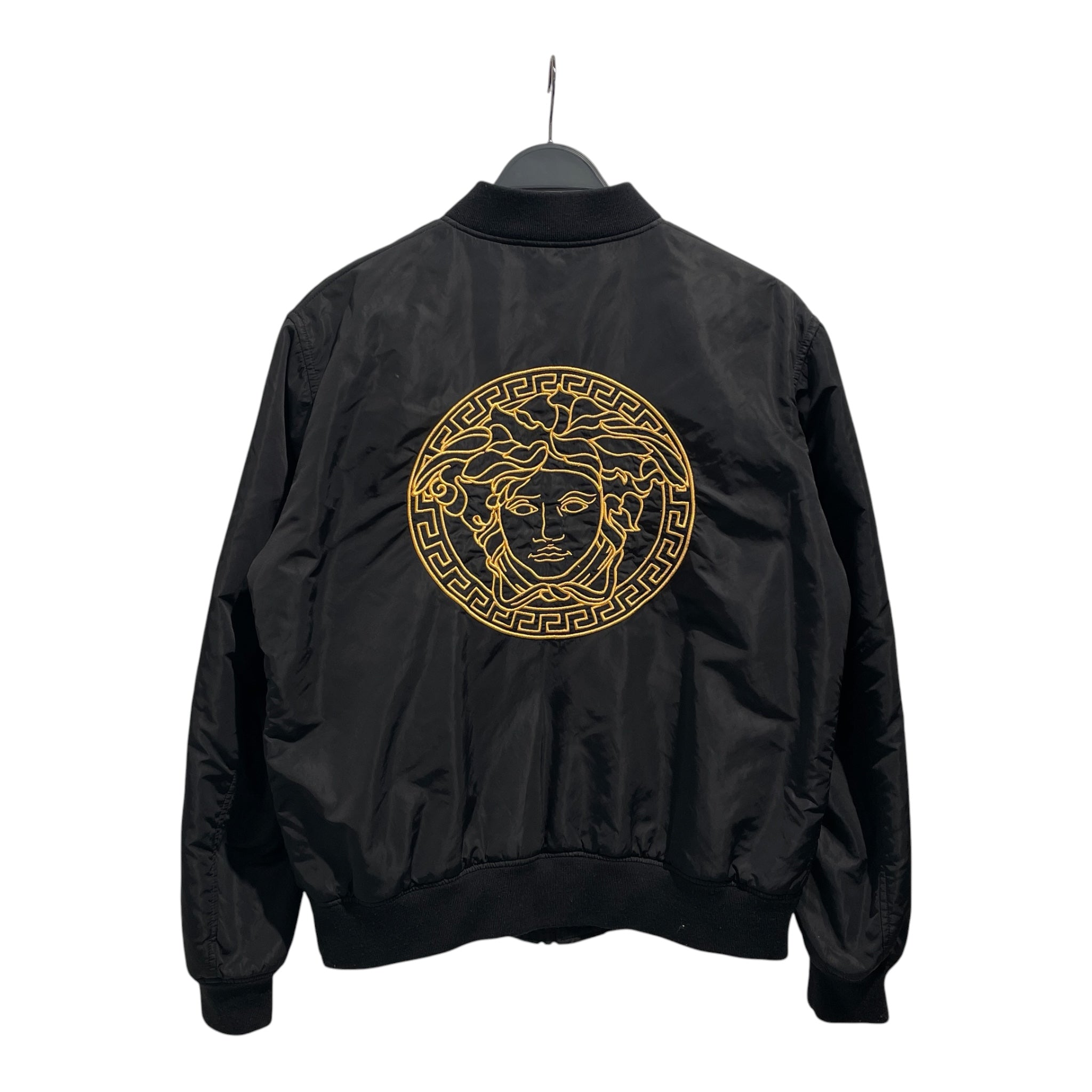 VERSACE/Jacket/L/Nylon/BLK/medusa bomber view 2