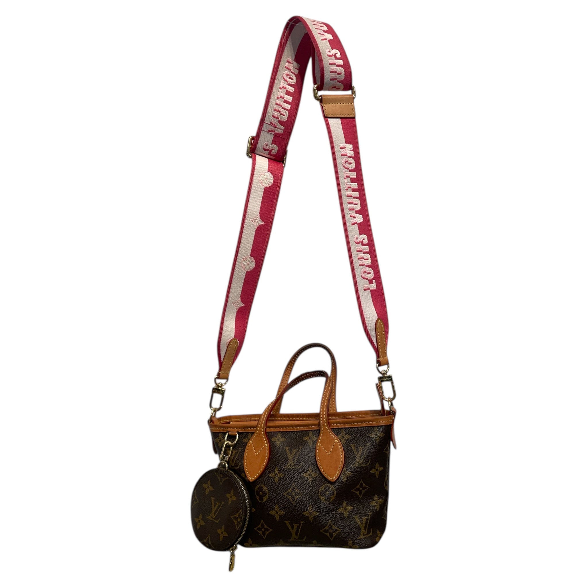 LOUIS VUITTON/Cross Body Bag/O/S/Monogram/Leather/BRW/Neverfull BB Tote view 1