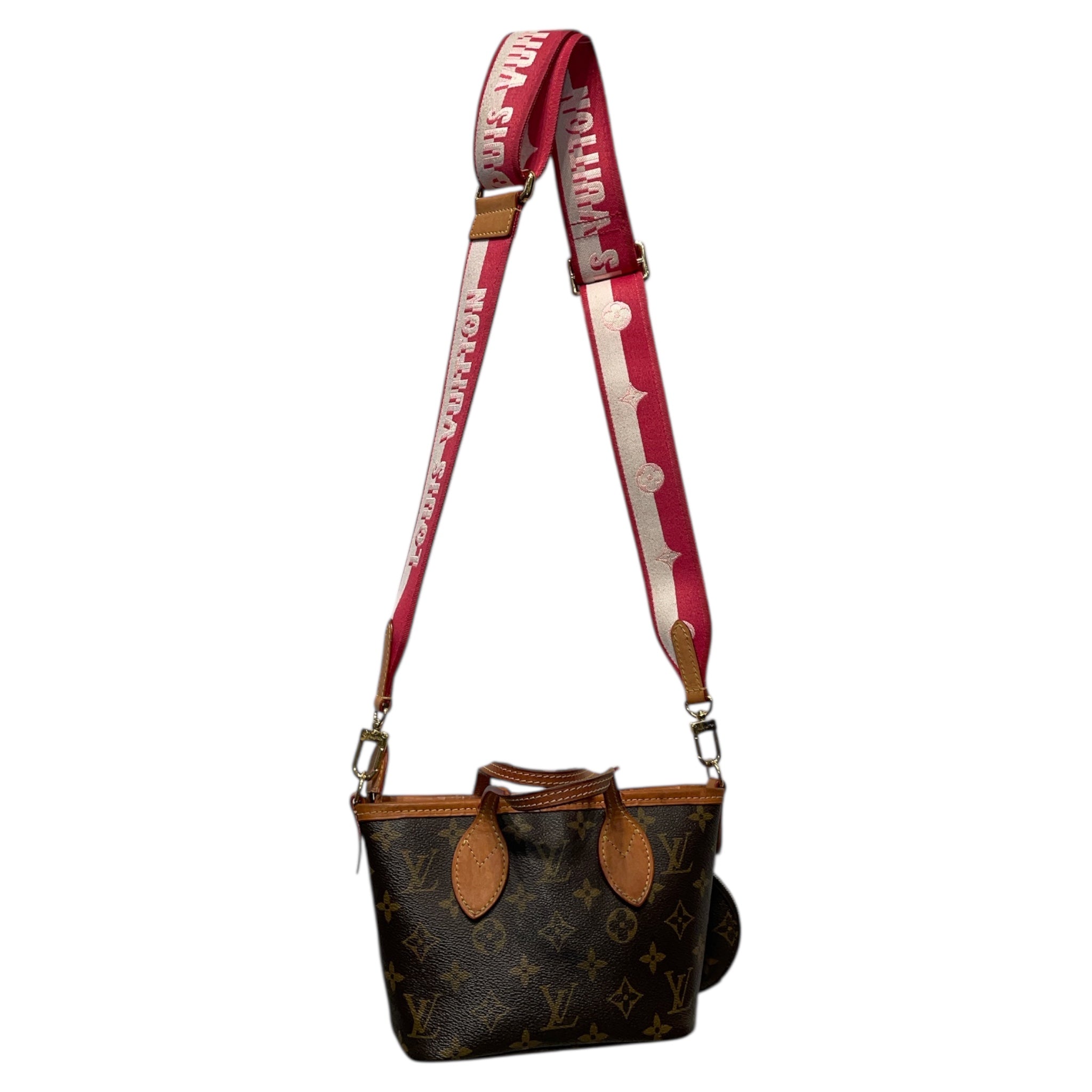 LOUIS VUITTON/Cross Body Bag/O/S/Monogram/Leather/BRW/Neverfull BB Tote view 2