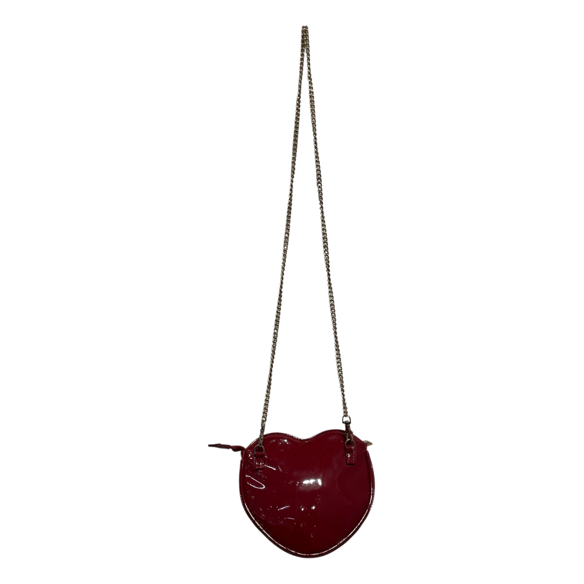 Vivienne Westwood/Hand Bag/Leather/RED/heart gold chain view 2