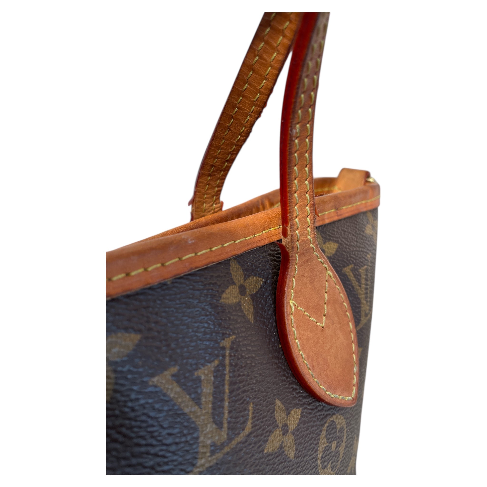 LOUIS VUITTON/Cross Body Bag/O/S/Monogram/Leather/BRW/Neverfull BB Tote view 8