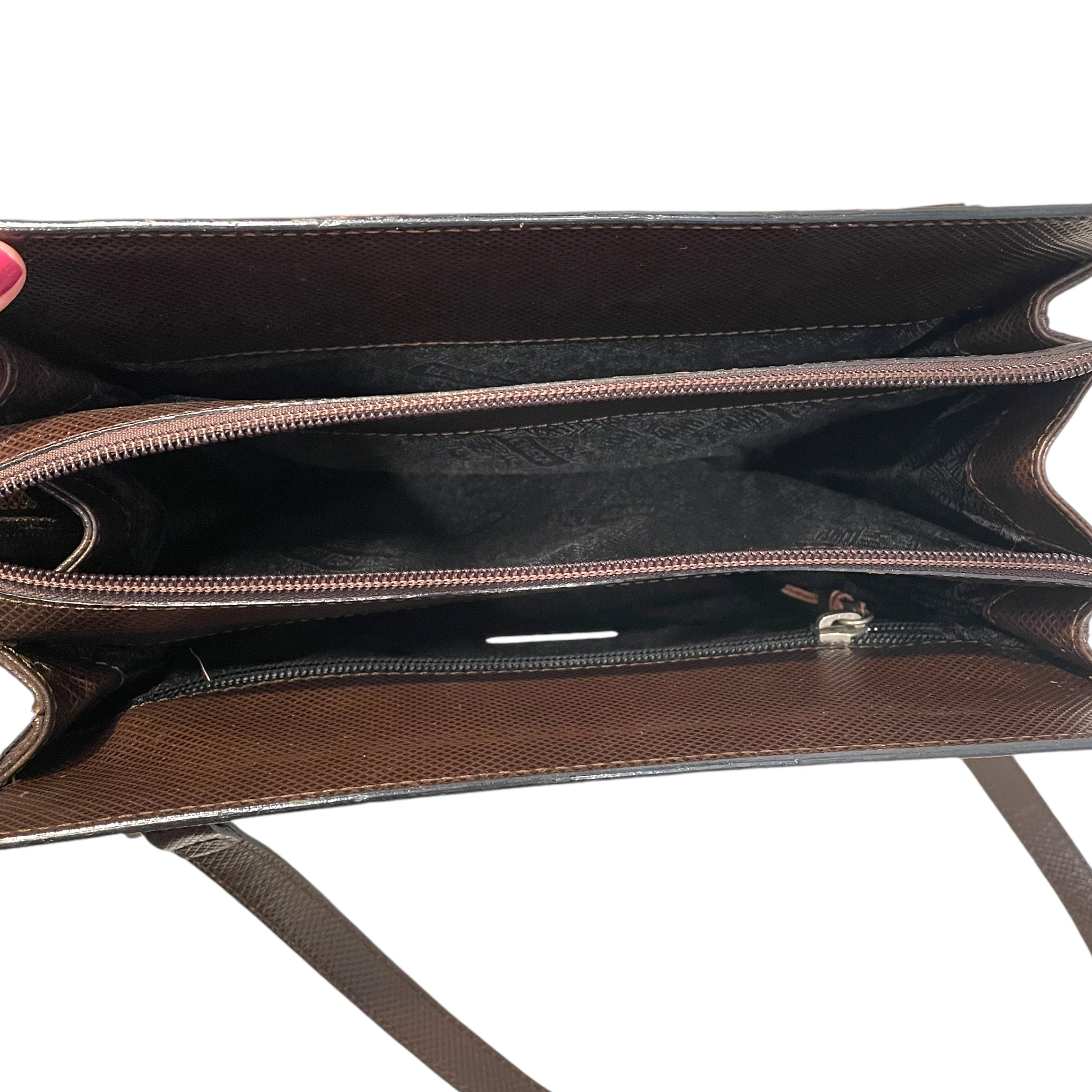 BOTTEGA VENETA/Cross Body Bag/Acrylic/BRW/FLAT HAND BAG view 6