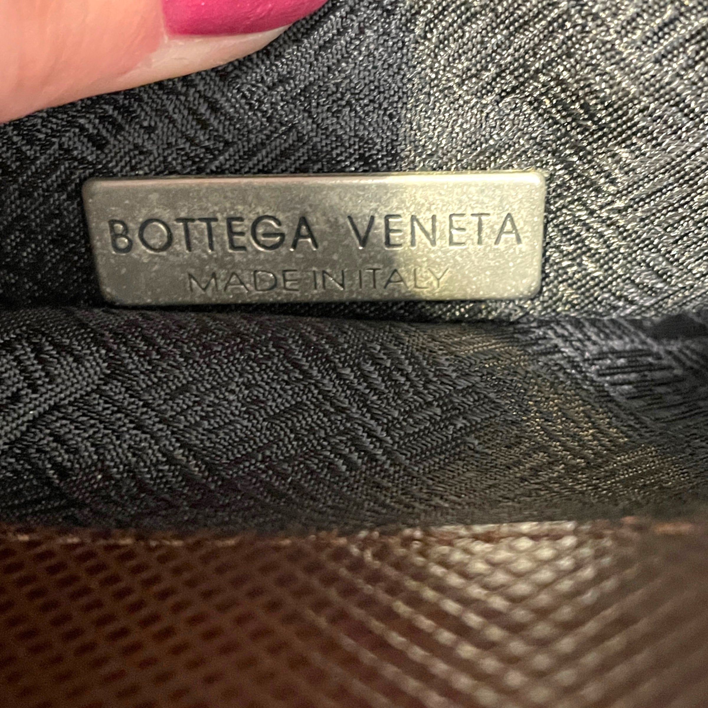 BOTTEGA VENETA/Cross Body Bag/Acrylic/BRW/FLAT HAND BAG view 3