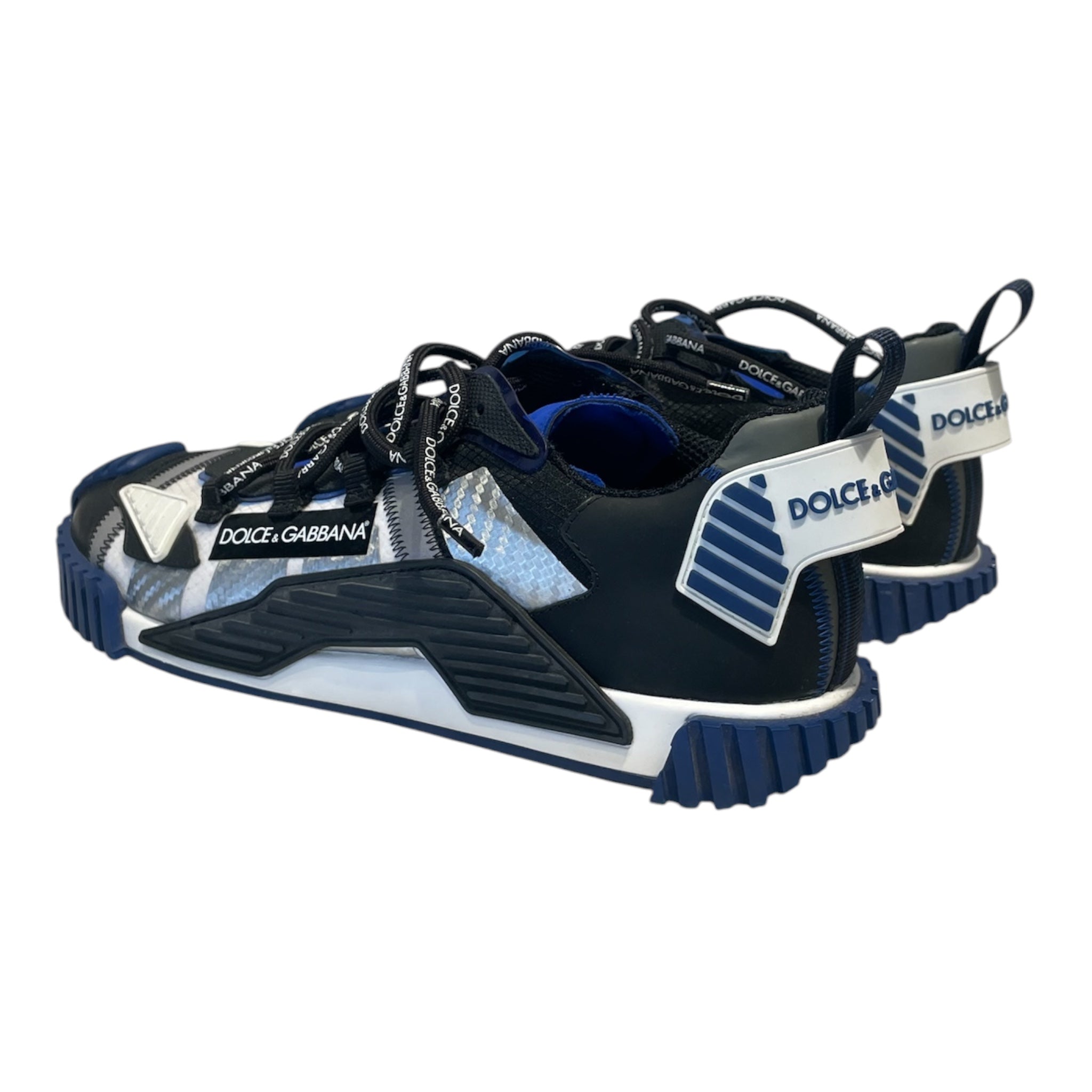 DOLCE&GABBANA/Low-Sneakers/US 10/Cotton/BLU/Dolce & Gabana Low Top NS1 view 2