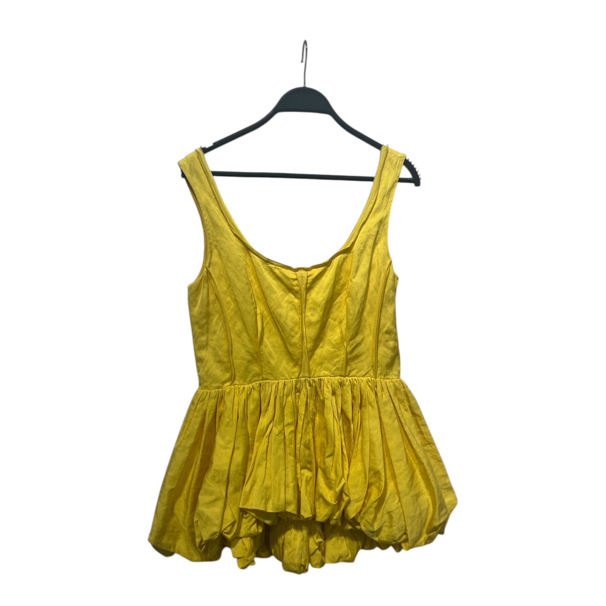 JASON WU/Blouse/S/Cotton/YEL/Peplum Corset Top view 1