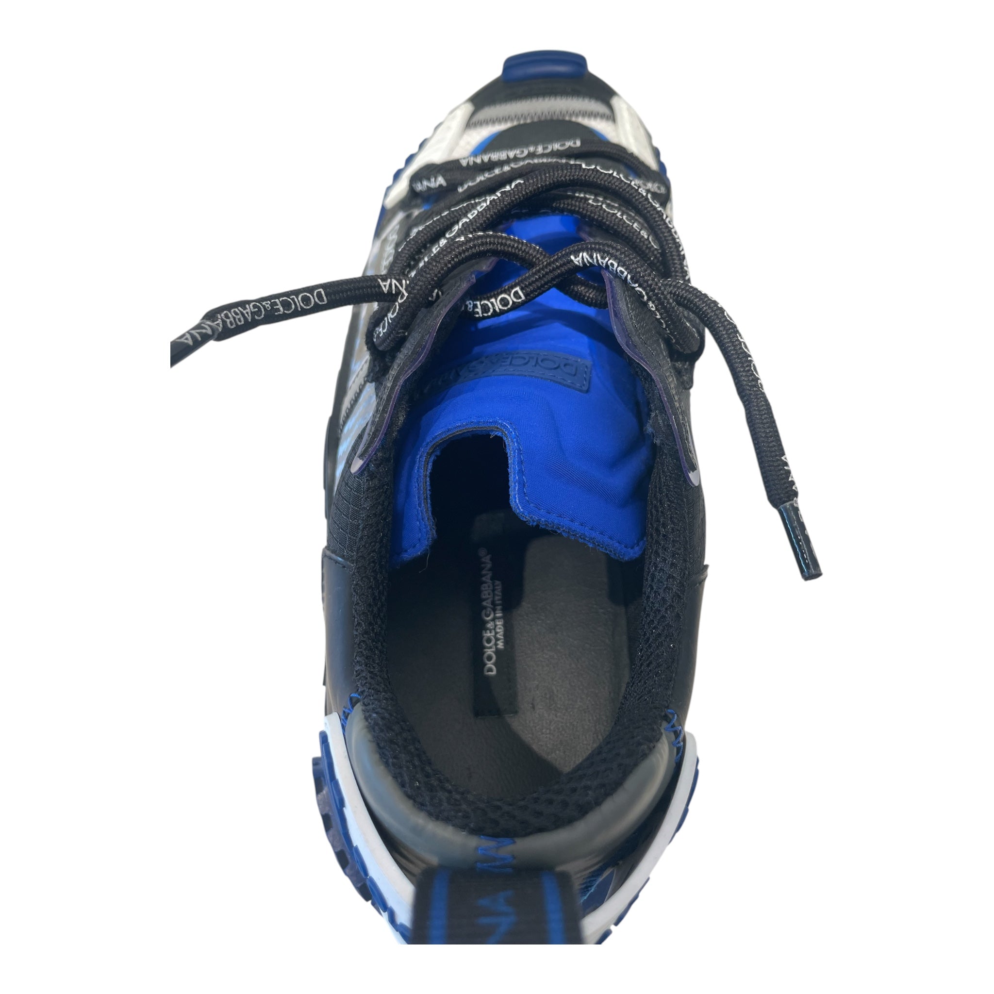 DOLCE&GABBANA/Low-Sneakers/US 10/Cotton/BLU/Dolce & Gabana Low Top NS1 view 3