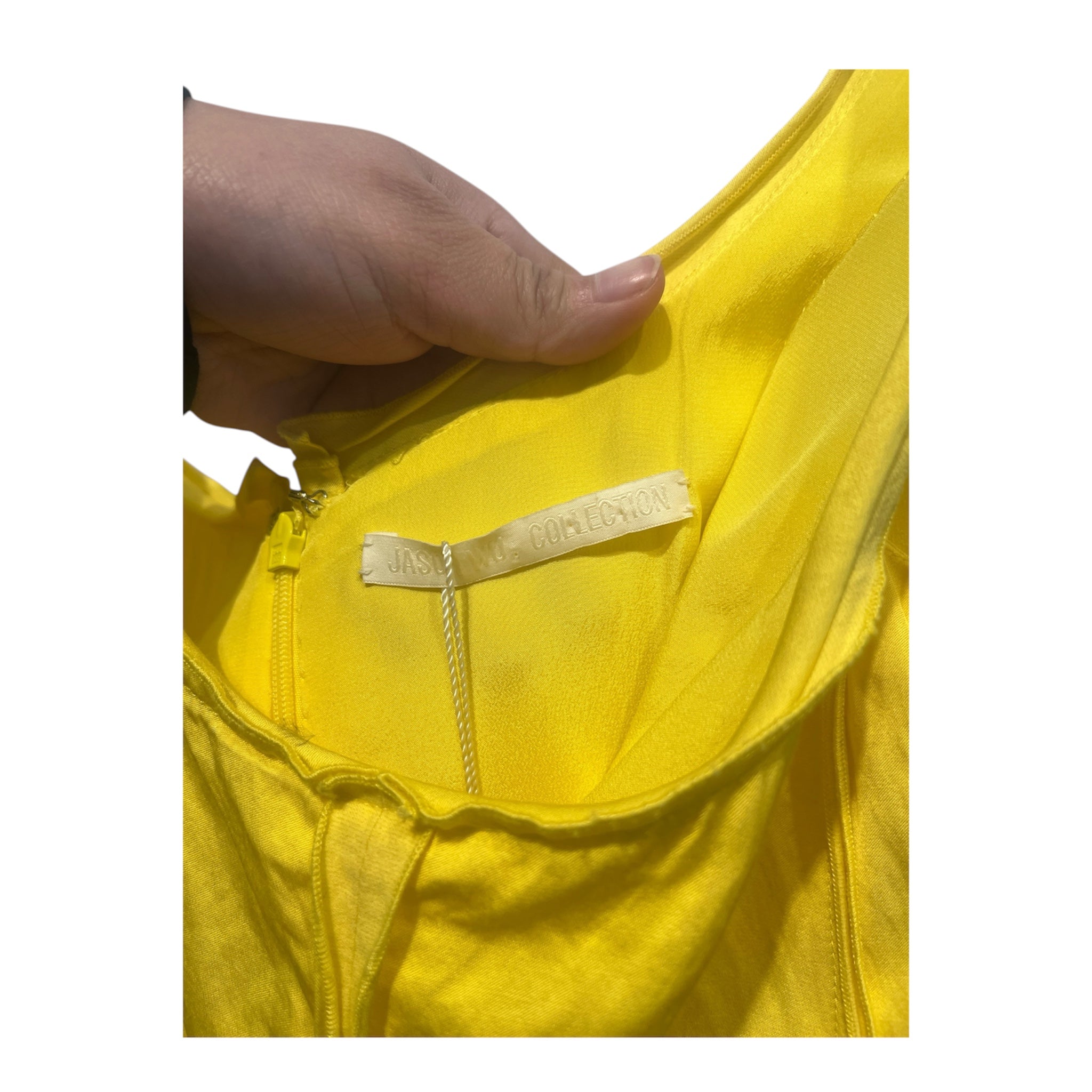 JASON WU/Blouse/S/Cotton/YEL/Peplum Corset Top view 3