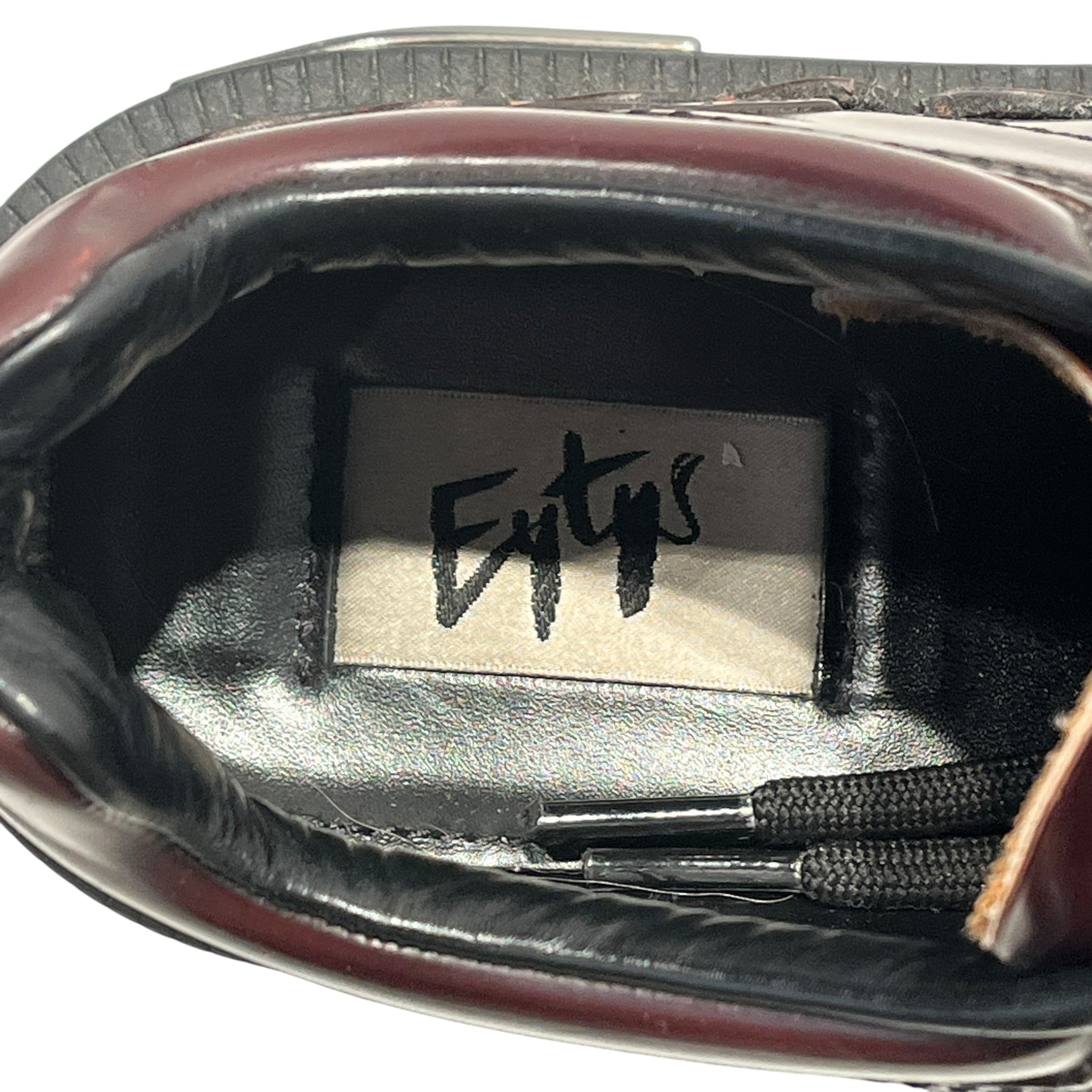 EYTYS/Shoes/US 7.5/Leather/BRD/Patent/Burgundy Detroit Derbys Chunky view 3