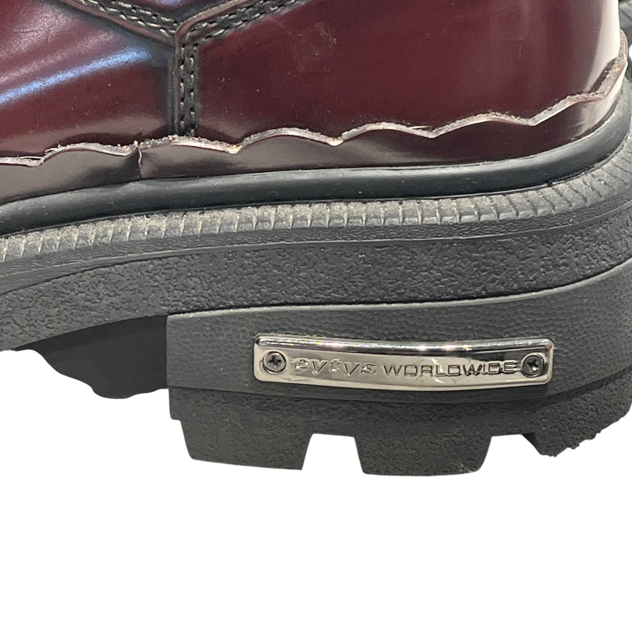 EYTYS/Shoes/US 7.5/Leather/BRD/Patent/Burgundy Detroit Derbys Chunky view 4