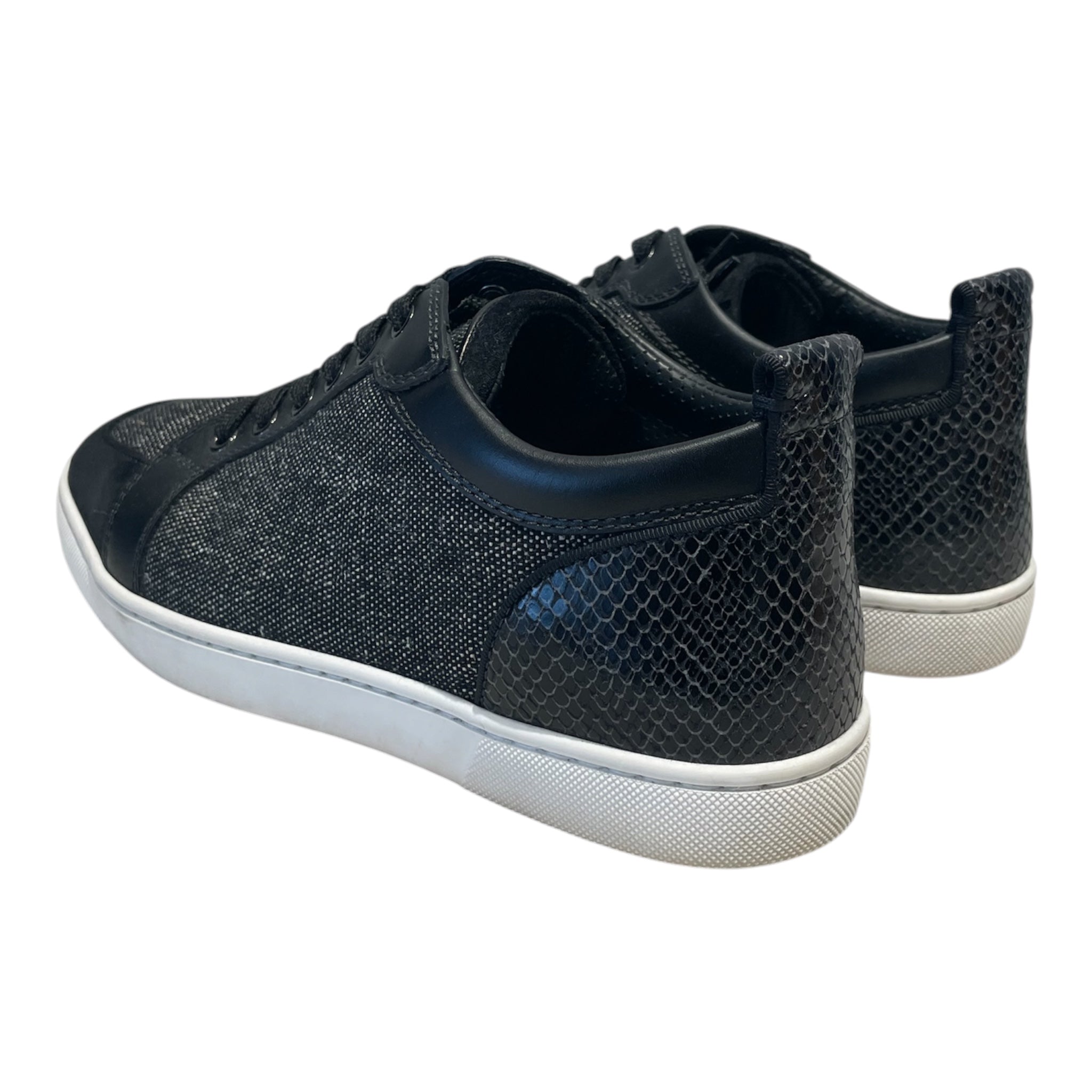 Christian Louboutin/Low-Sneakers/US 8/Cotton/BLK/ view 2