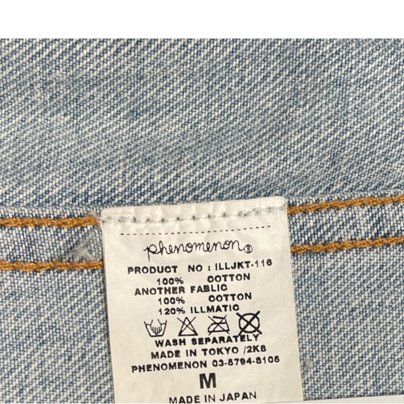 PHENOMENON/Denim Jkt/M/Denim/IDG/RIBBED NECK COLLAR LINING