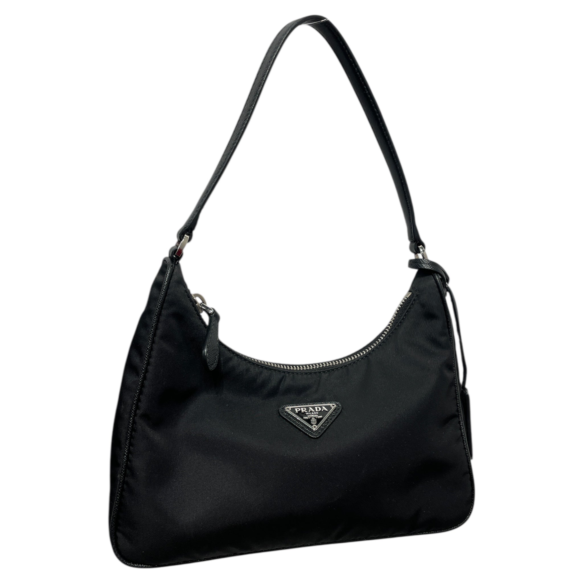 PRADA/Hand Bag/Nylon/BLK/re-edition 2005 view 1
