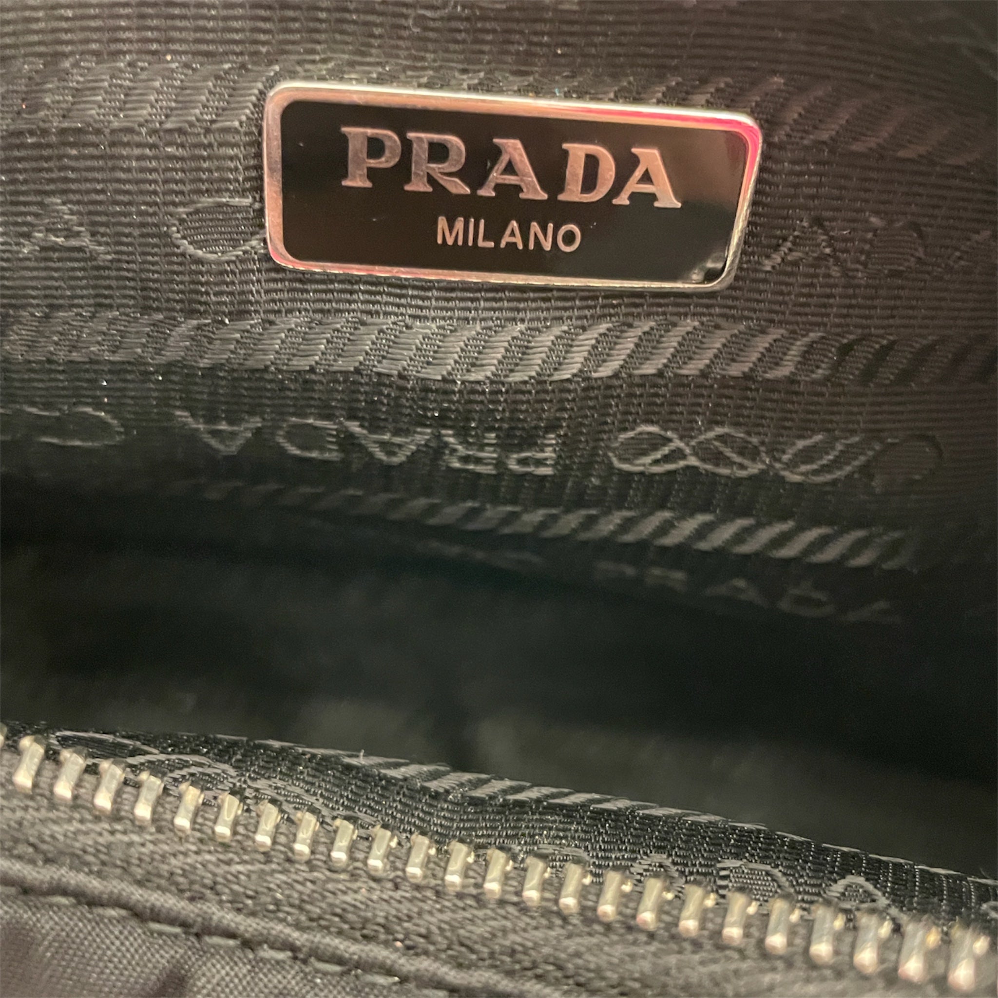 PRADA/Hand Bag/Nylon/BLK/re-edition 2005 view 3