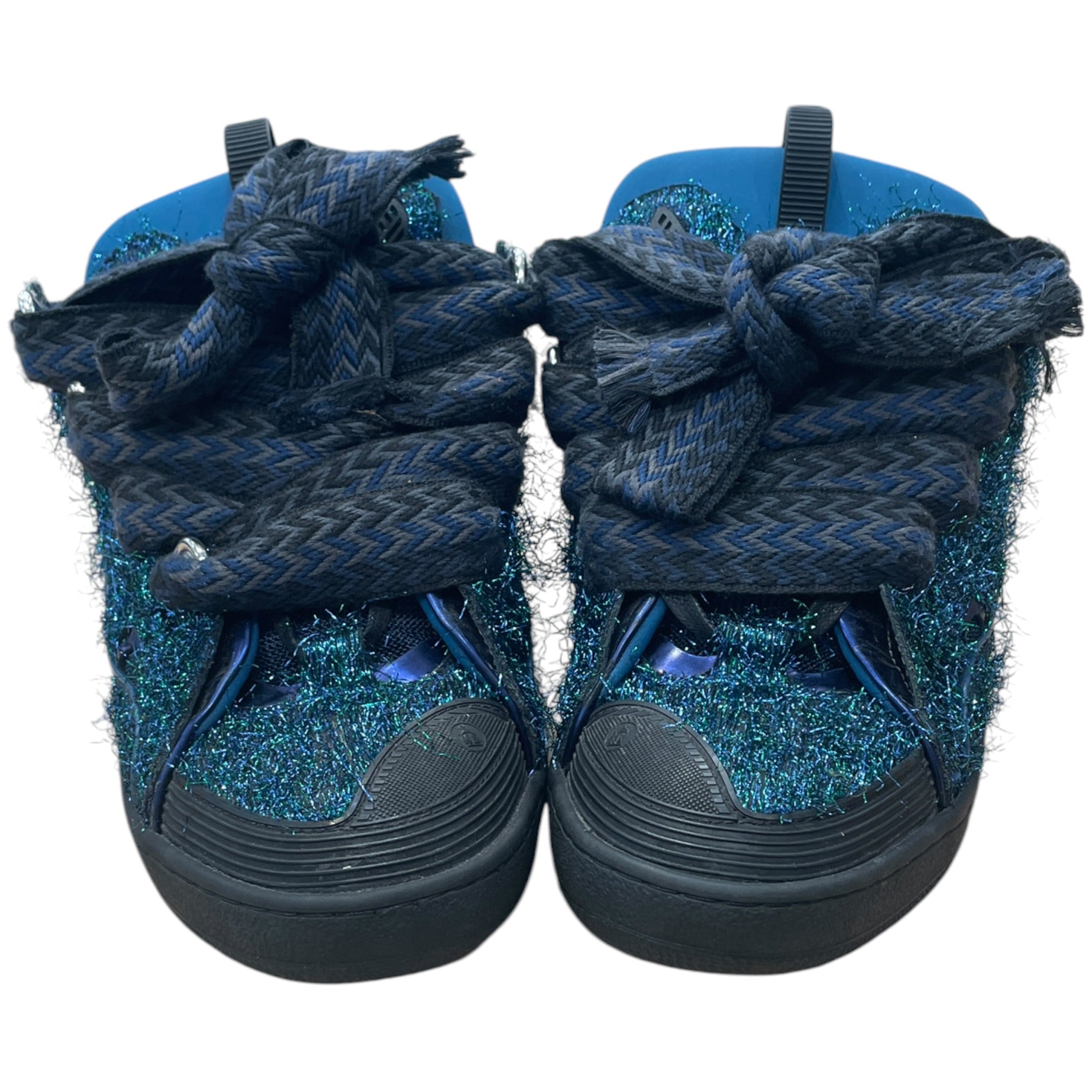 LANVIN/Low-Sneakers/EU 44/Iridescent/MLT/TINSEL CURB SNEAKER BLU/GRN view 3