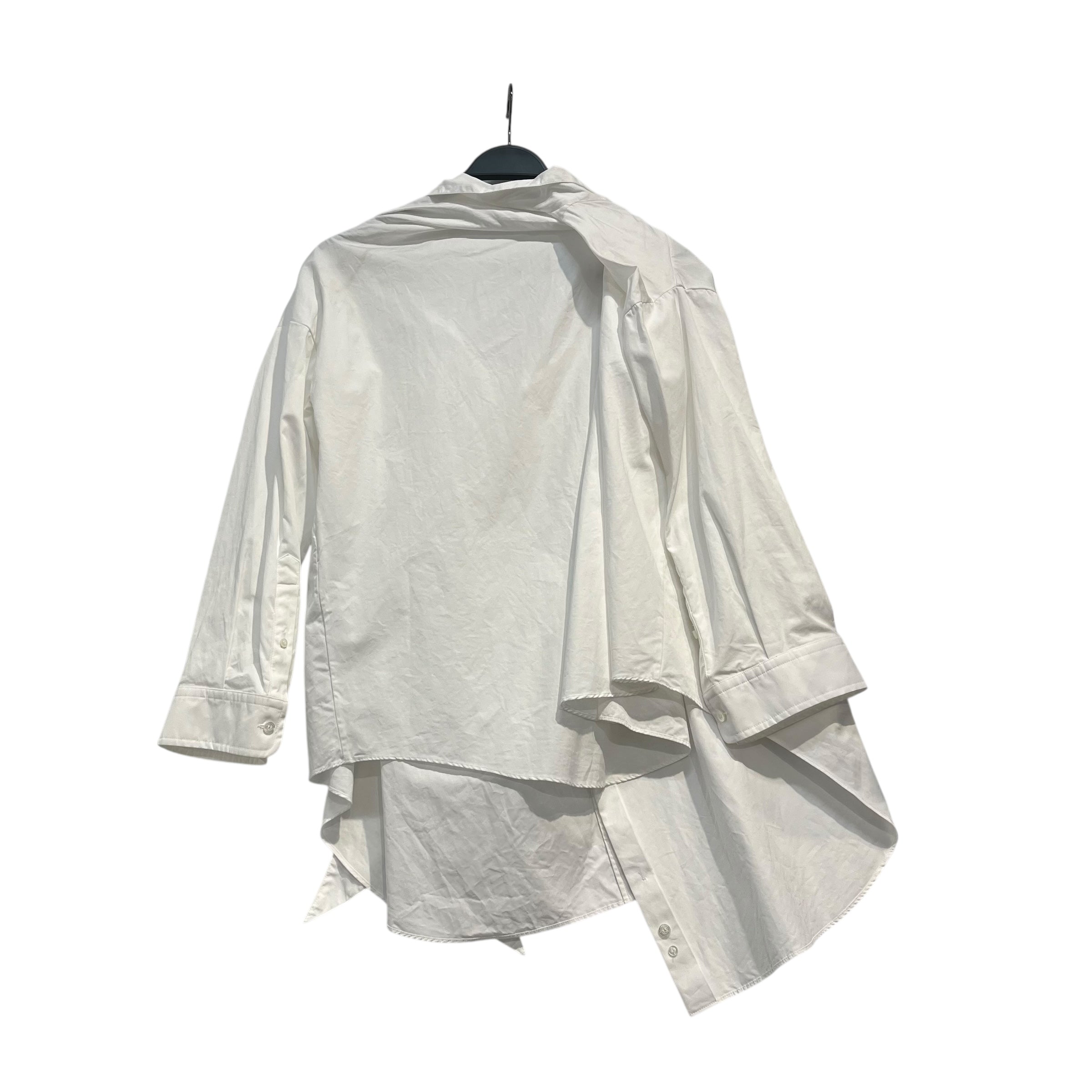 BALENCIAGA/LS Shirt/34/Cotton/WHT/LONG COLLAR BUTTON UP view 2