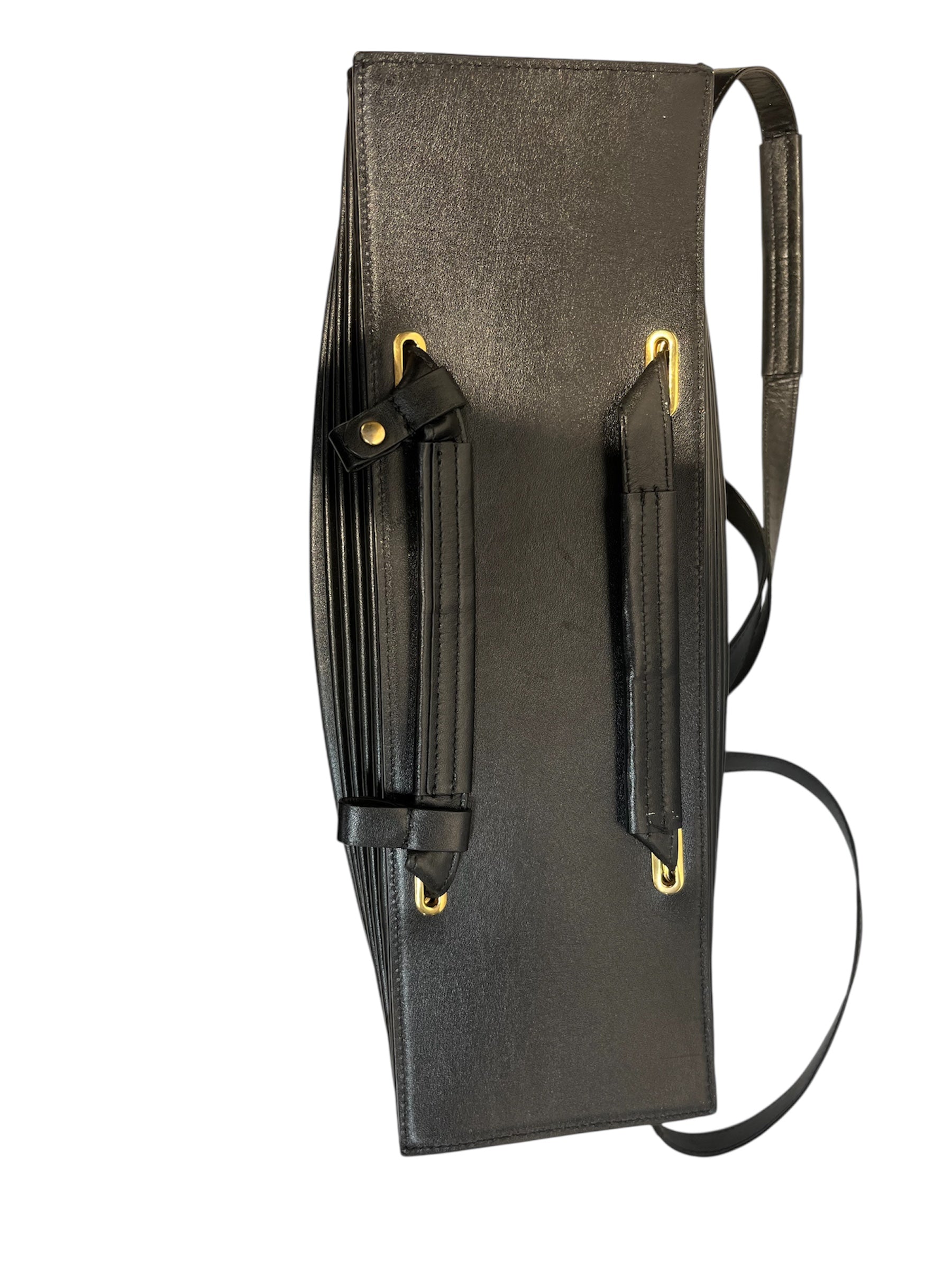 Y/PROJECT/Tote Bag/Leather/BLK/accordion view 4