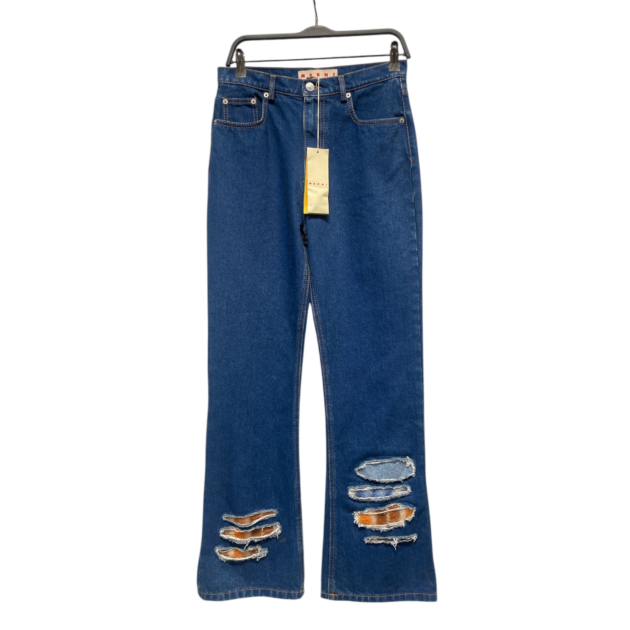 MARNI/Straight Pants/42/Denim/BLU/Trousers view 1