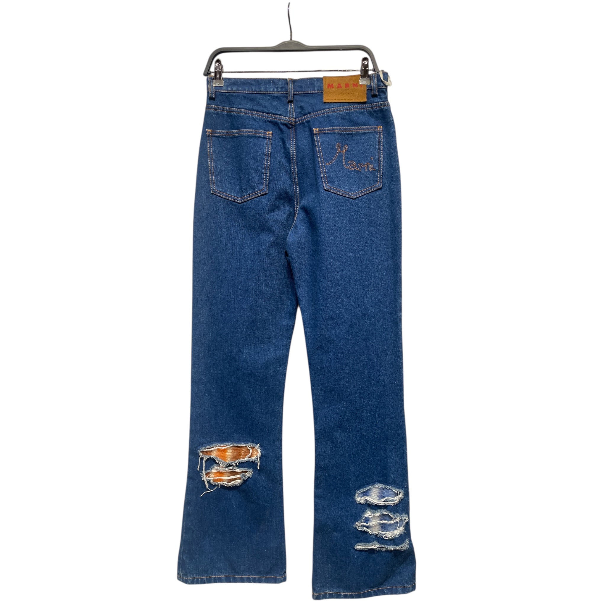 MARNI/Straight Pants/42/Denim/BLU/Trousers view 2