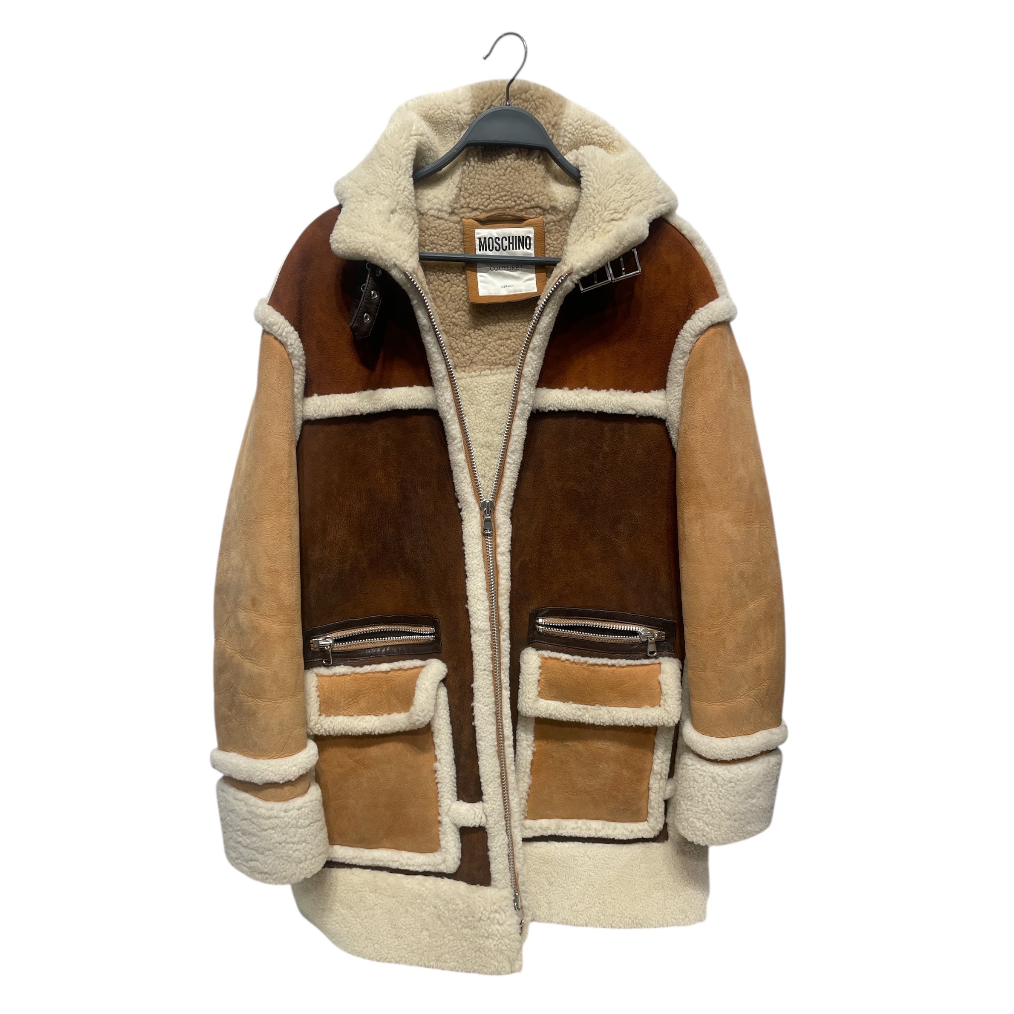 MOSCHINO/Fleece Jkt/40/CML/Shearling view 1