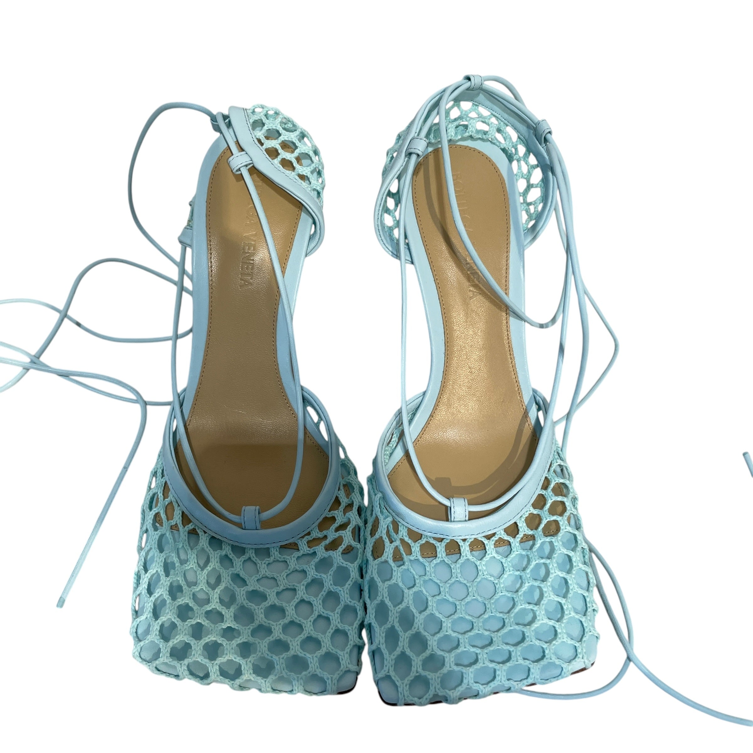BOTTEGA VENETA/Heels/EU 37.5/Leather/BLU/ view 3