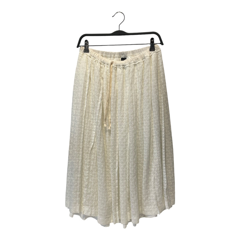 tricot COMME des GARCONS/Skirt/Floral Pattern/Nylon/WHT/