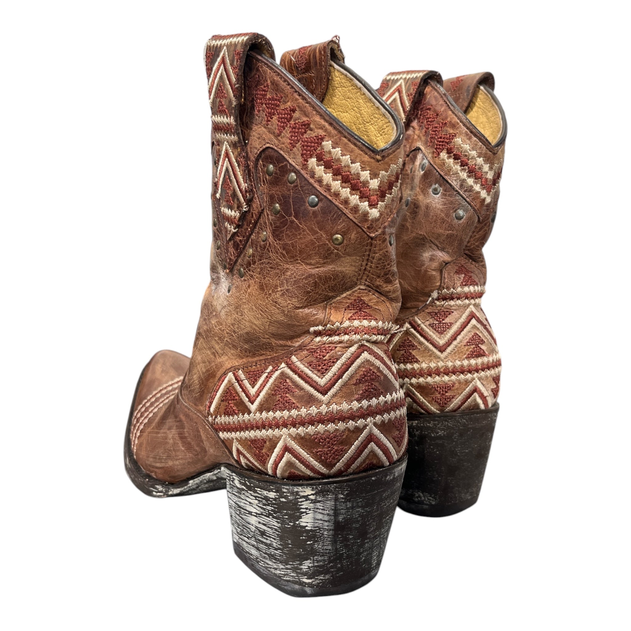 OLD GRINGO/Western Boots/US 7.5/Leather/CML/TRIANGLE DESIGN view 2