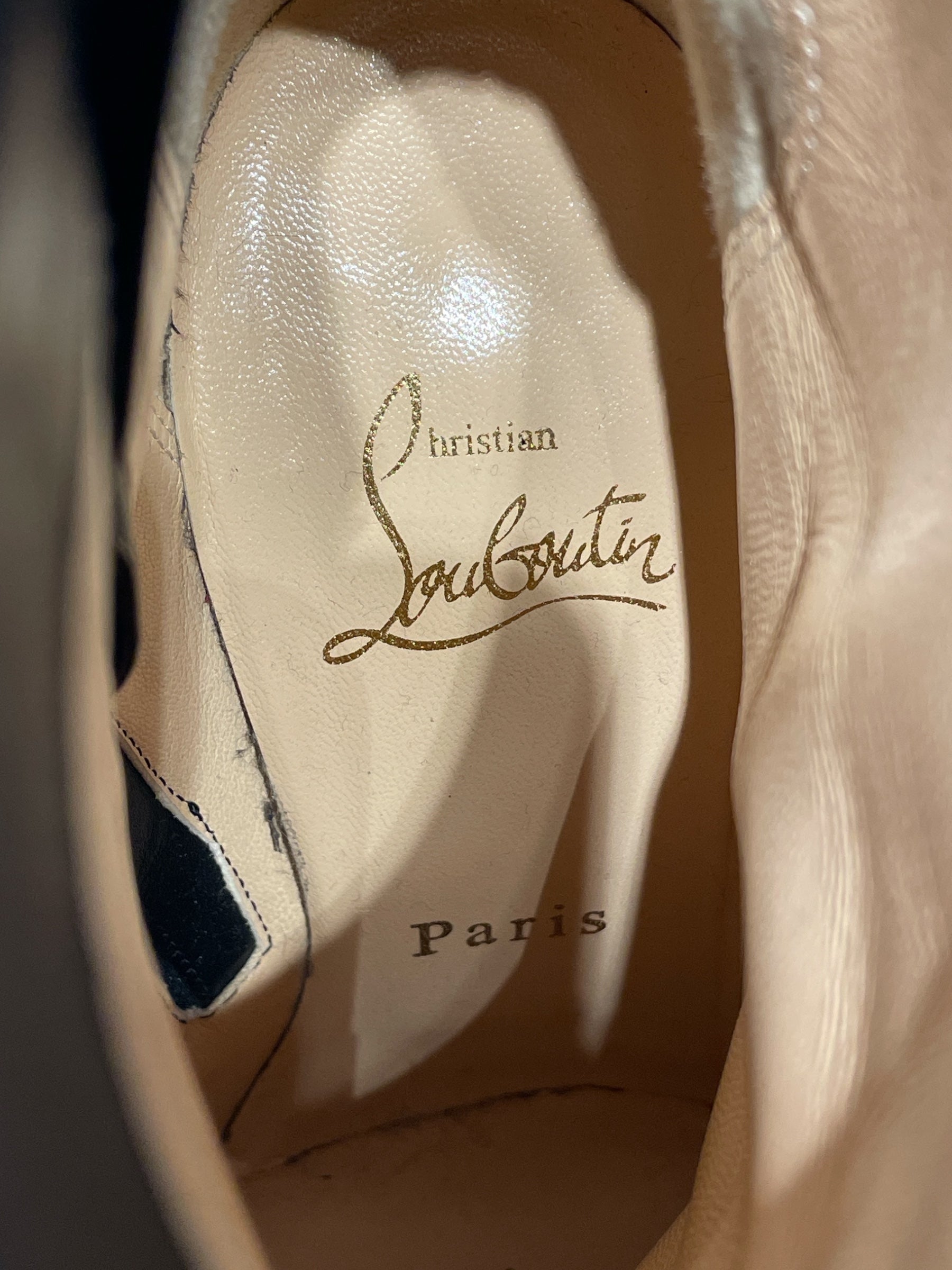 Christian Louboutin/Heels/EU 35.5/BLK/blaxk booties view 3