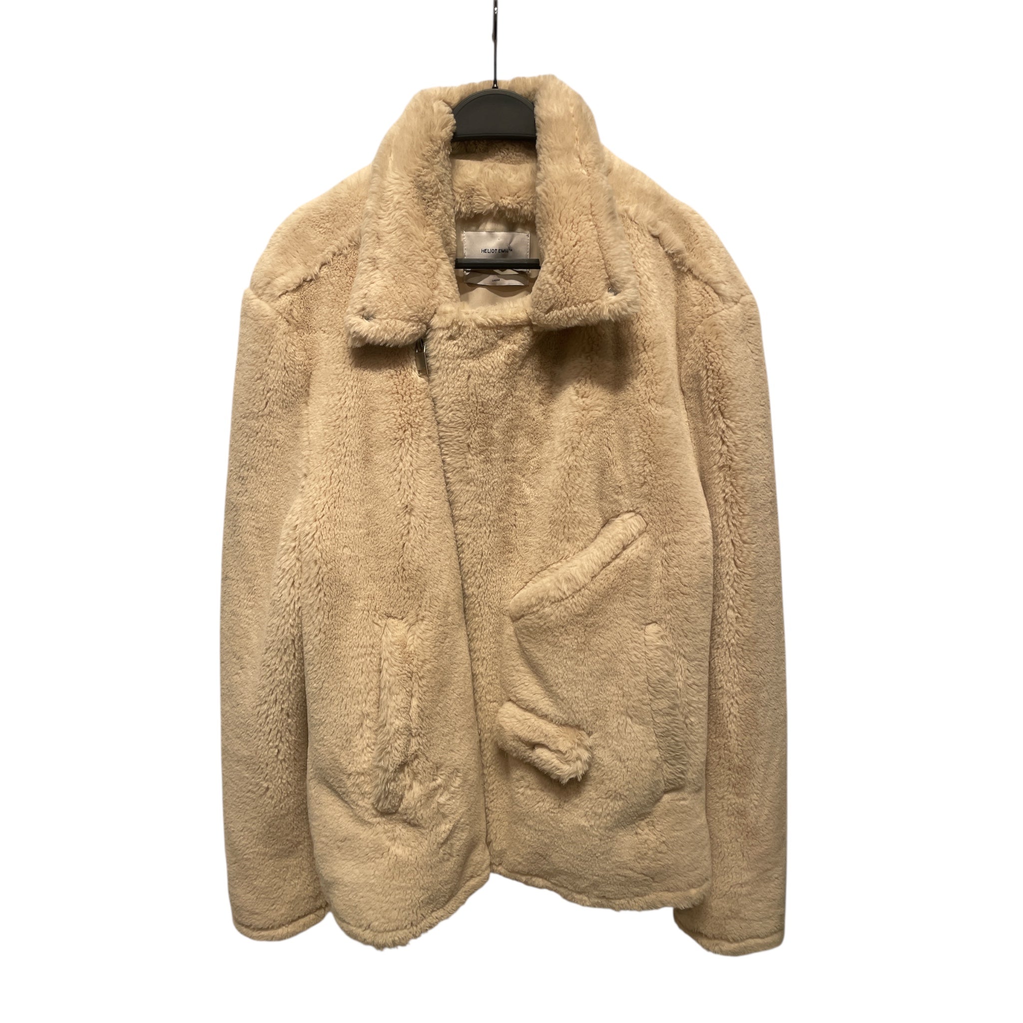 HELIOT EMIL/Jacket/L/Wool/CRM/SPRAYPAINT view 1