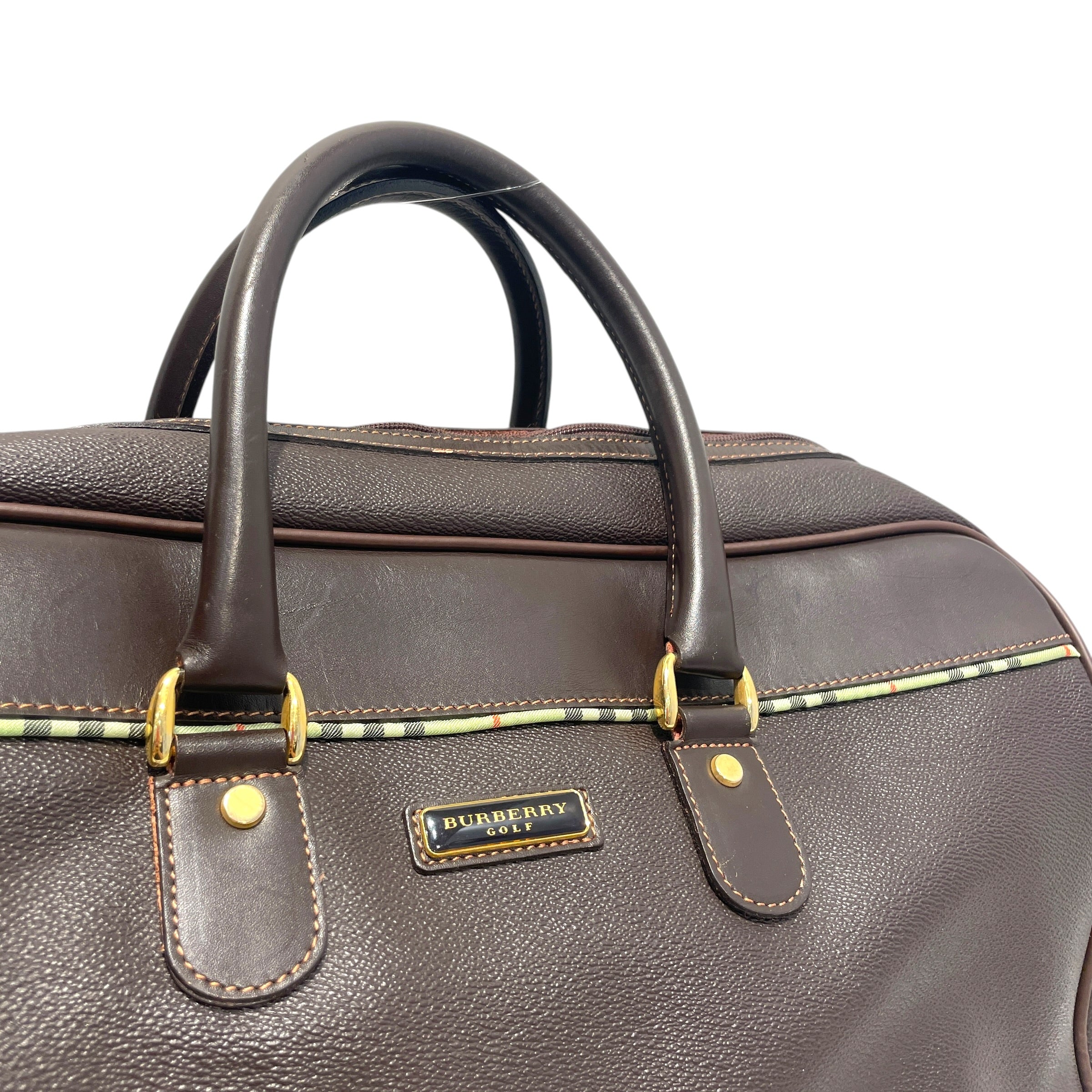 BURBERRY/Luggage/Leather/BRW/Golf luggage bag view 2