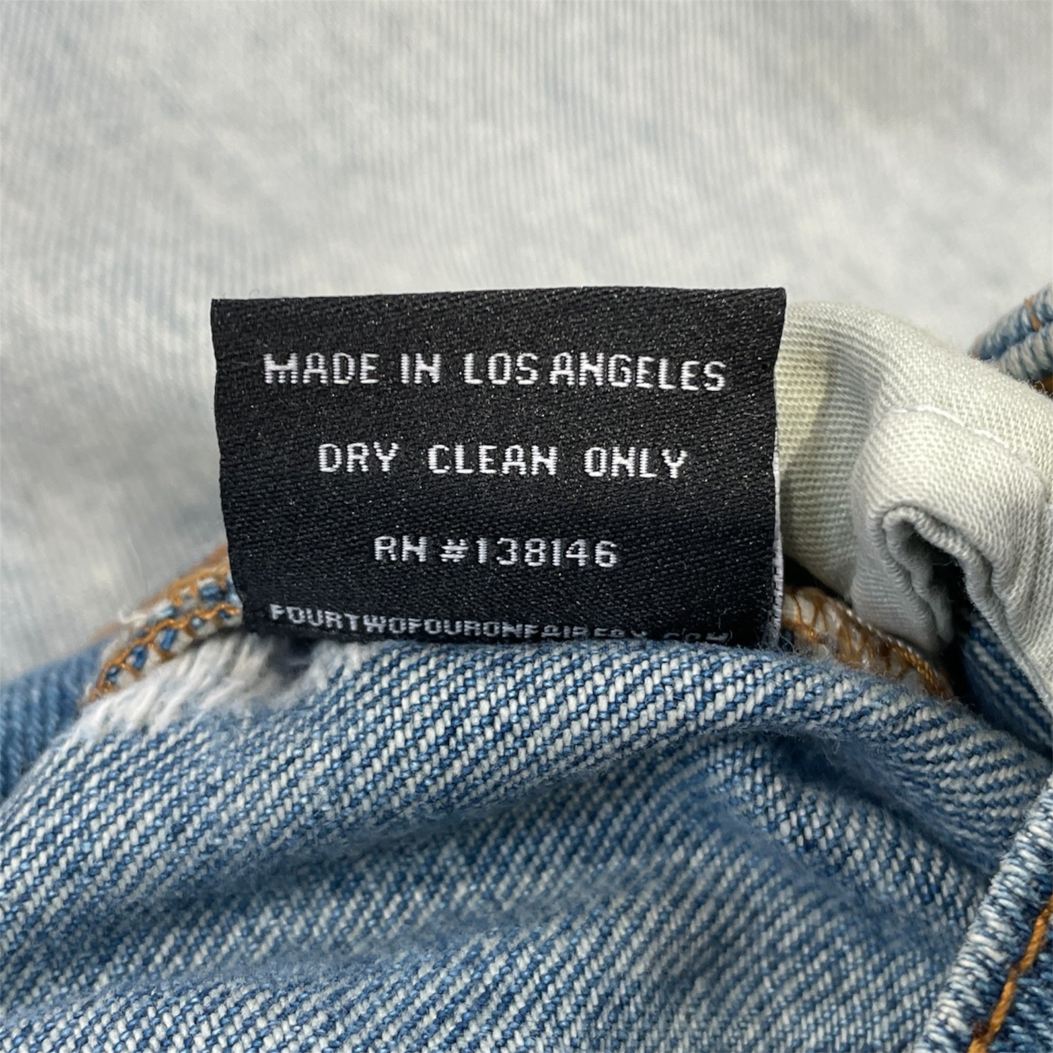 424(FourTwoFour)/Skinny Pants/32/Cotton/BLU/424 distressed look jeans view 4