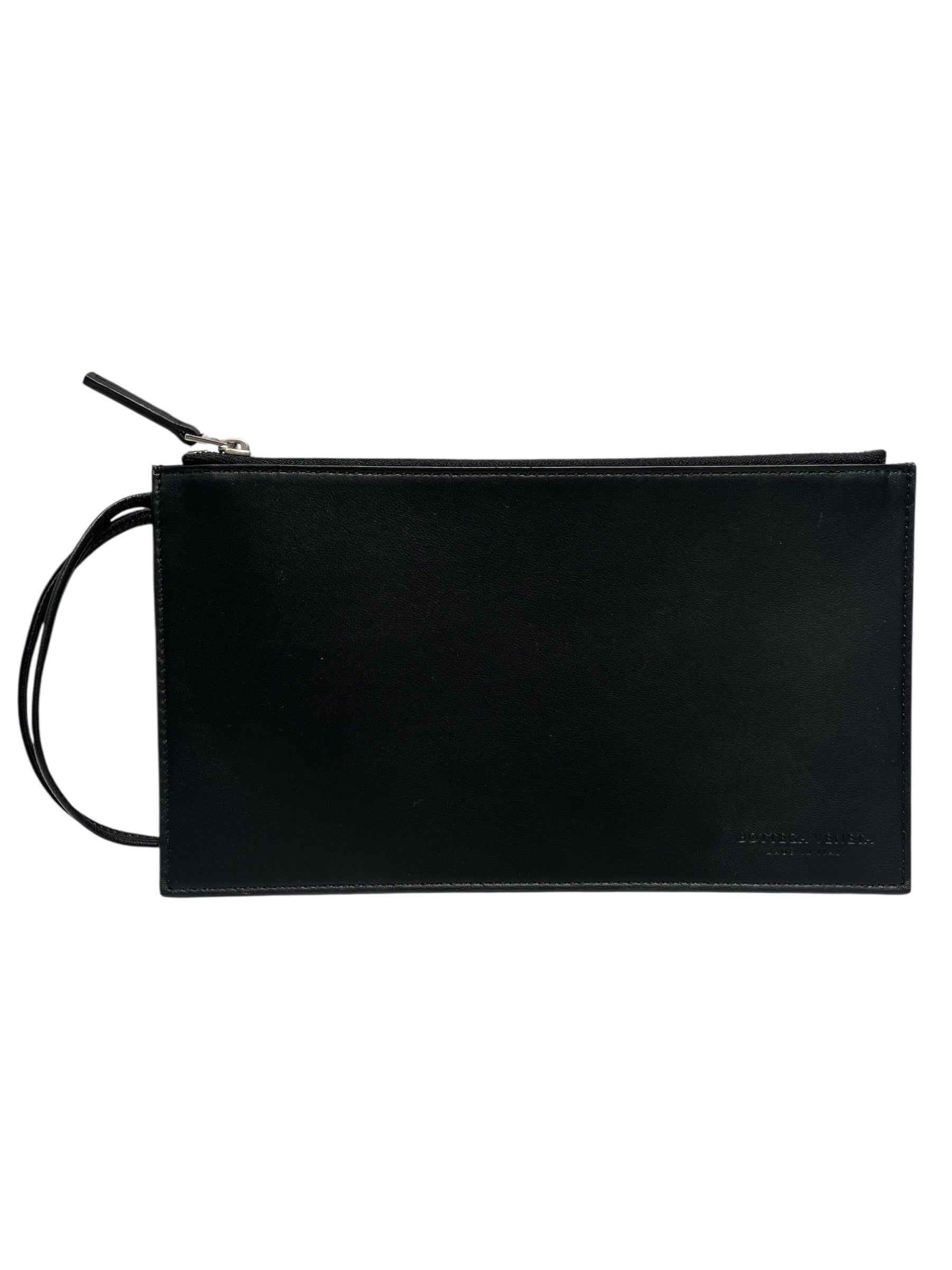 BOTTEGA VENETA/Pouch/Leather/BLK/Leather Pouch Clutch view 1
