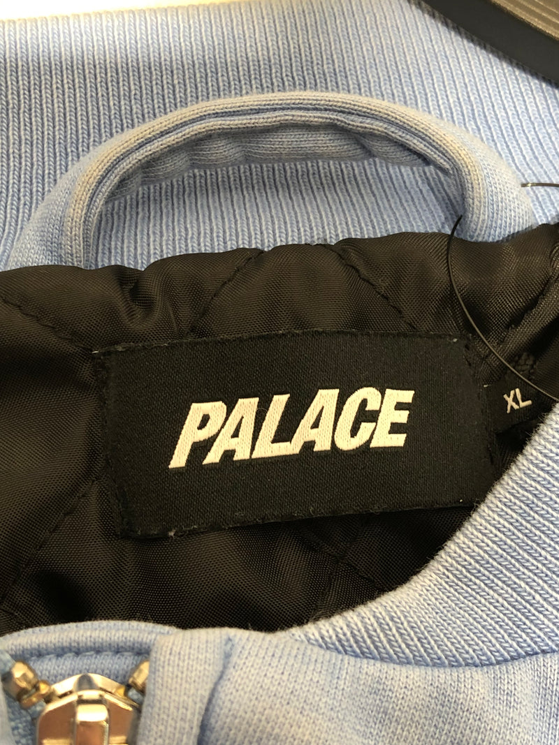 PALACE/Jacket/XL/Cotton/BLU/WASH OUT BOMBER