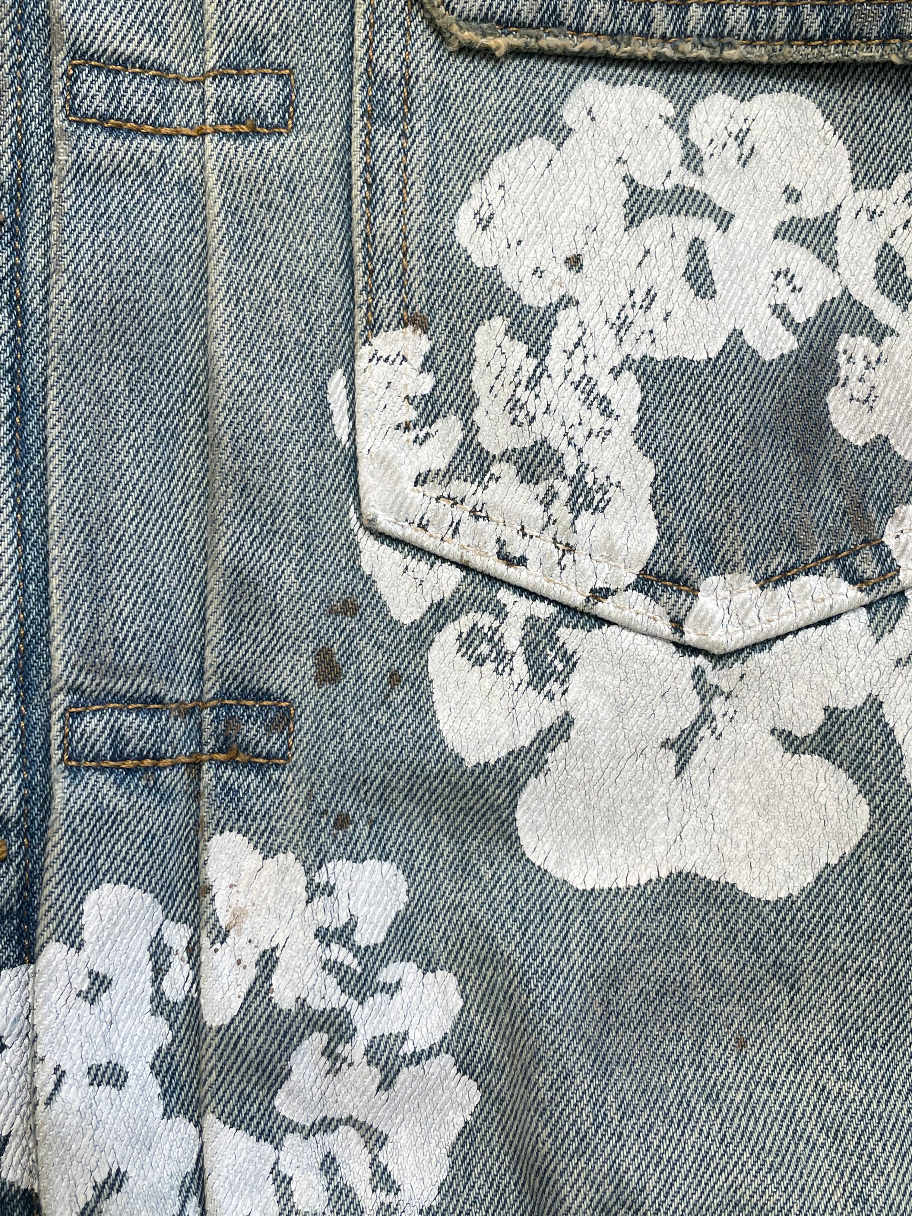 Levi's/DENIM TEARS/Denim Jkt/S/Denim/IDG/All Over Print/COTTON WREATH TUCKER JKT view 6