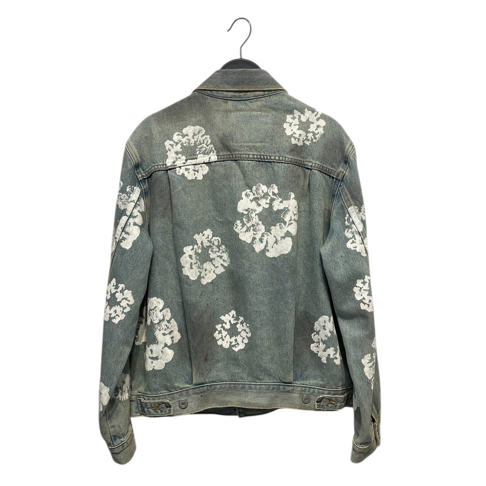 Levi's/DENIM TEARS/Denim Jkt/S/Denim/IDG/All Over Print/COTTON WREATH TUCKER JKT view 2