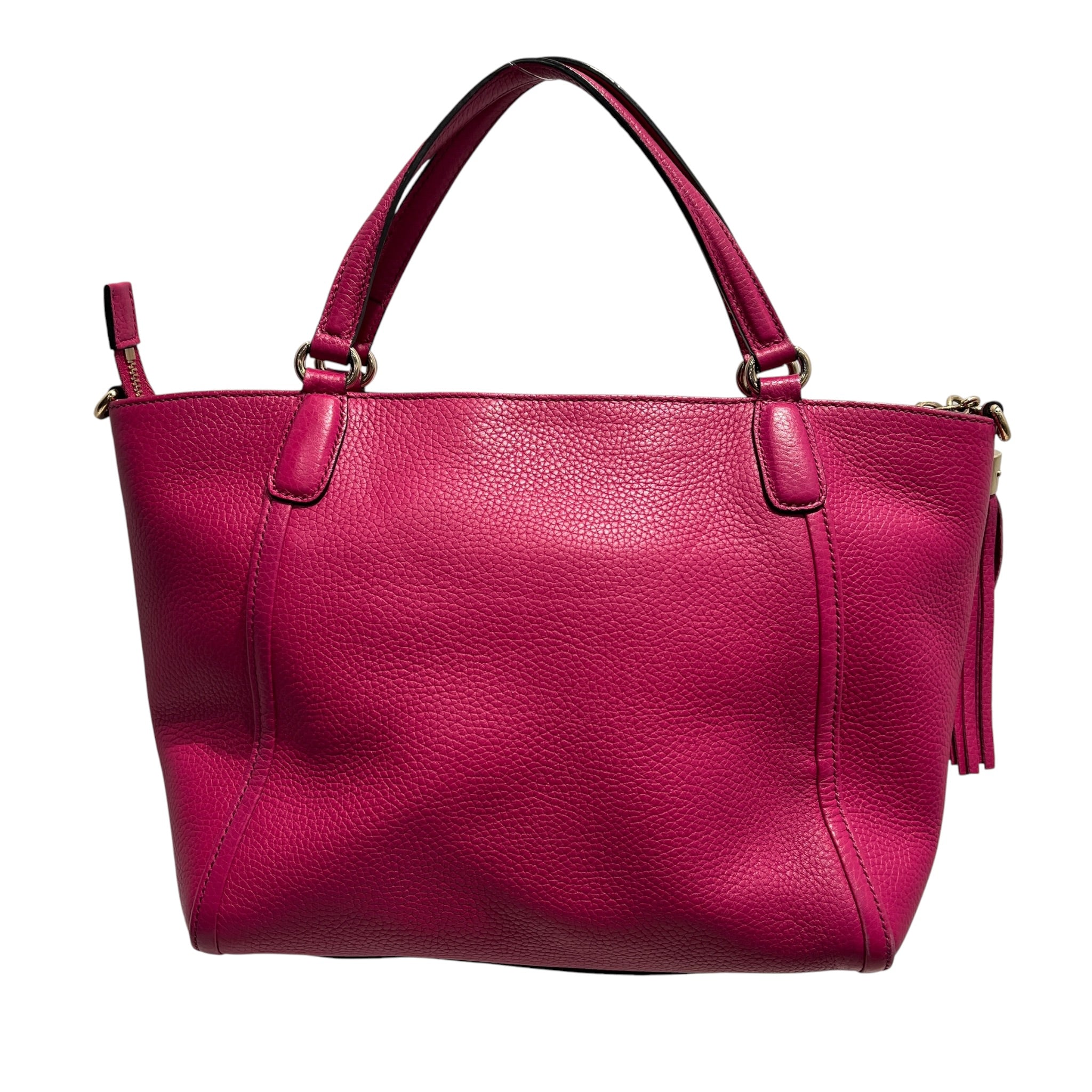 GUCCI/Hand Bag/Leather/PNK/interlocking g soho view 2