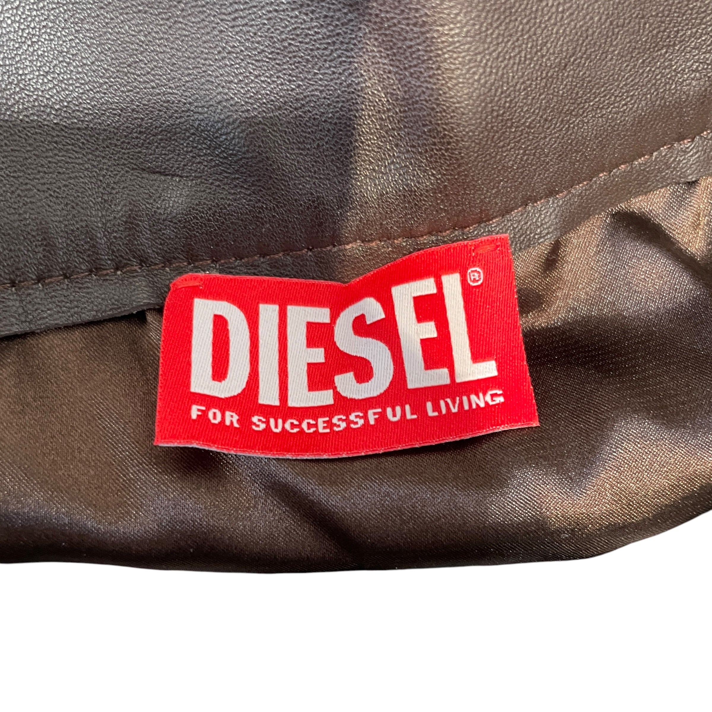 DIESEL/Skirt/40/Leather/BRW/L-Dixy D Logo Mini skirt view 4