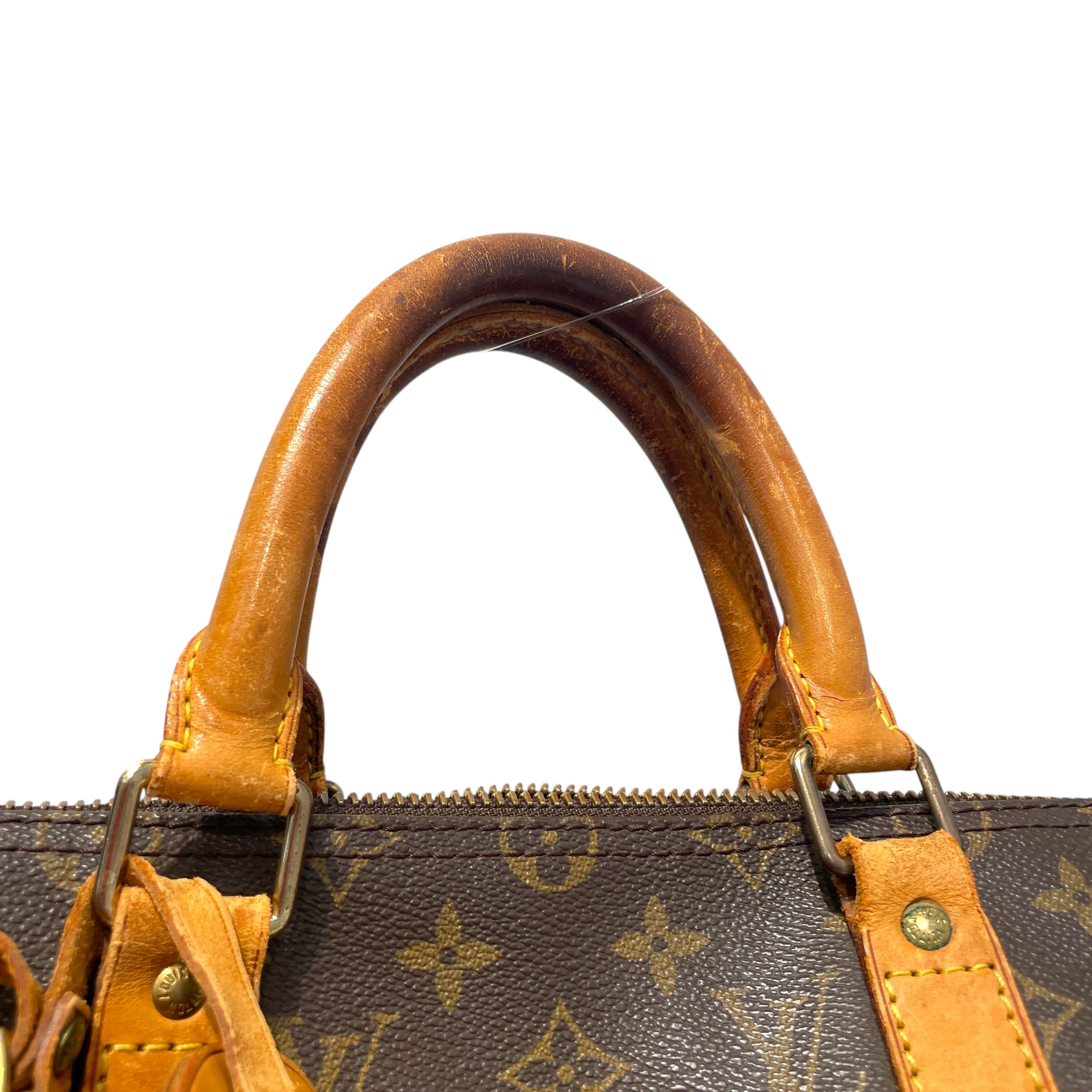 LOUIS VUITTON/Luggage/Monogram/Leather/BRW/Keepall view 3
