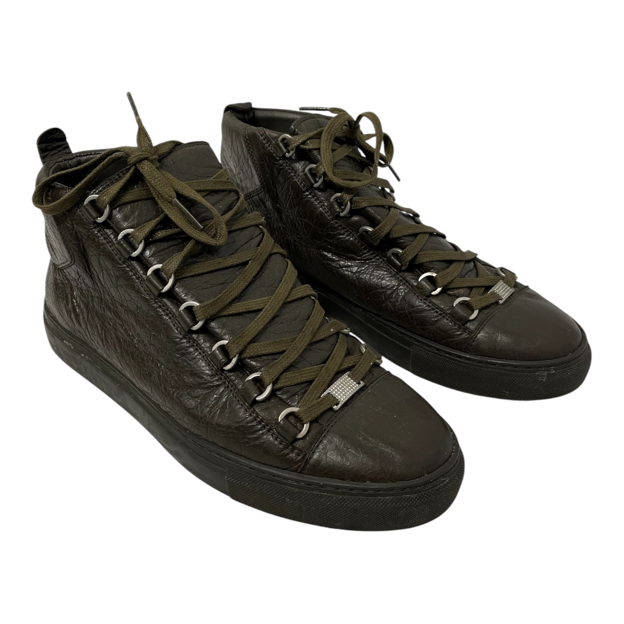 BALENCIAGA/Hi-Sneakers/EU 41/Leather/GRN/341760/  ARENA GREY view 1