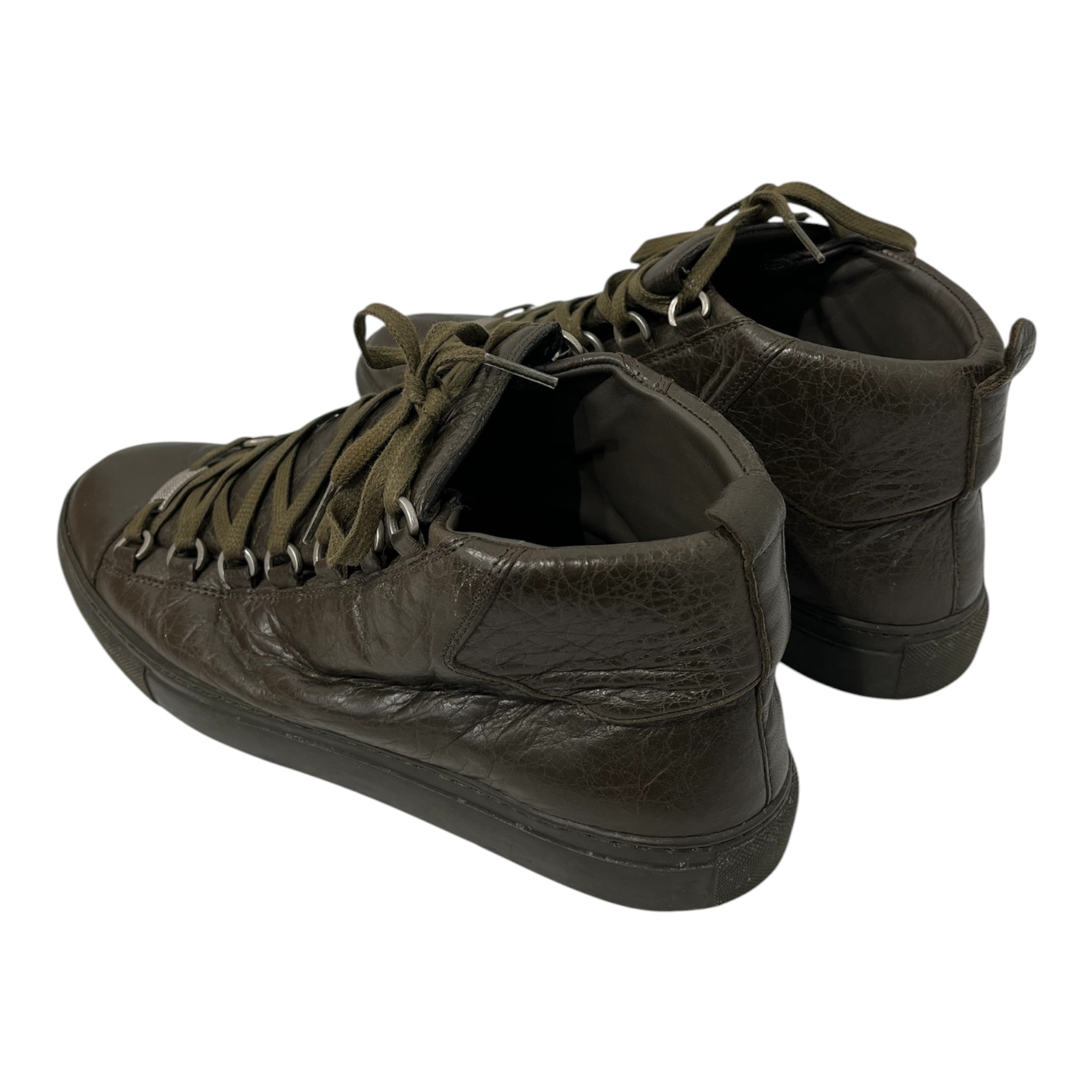 BALENCIAGA/Hi-Sneakers/EU 41/Leather/GRN/341760/  ARENA GREY view 2