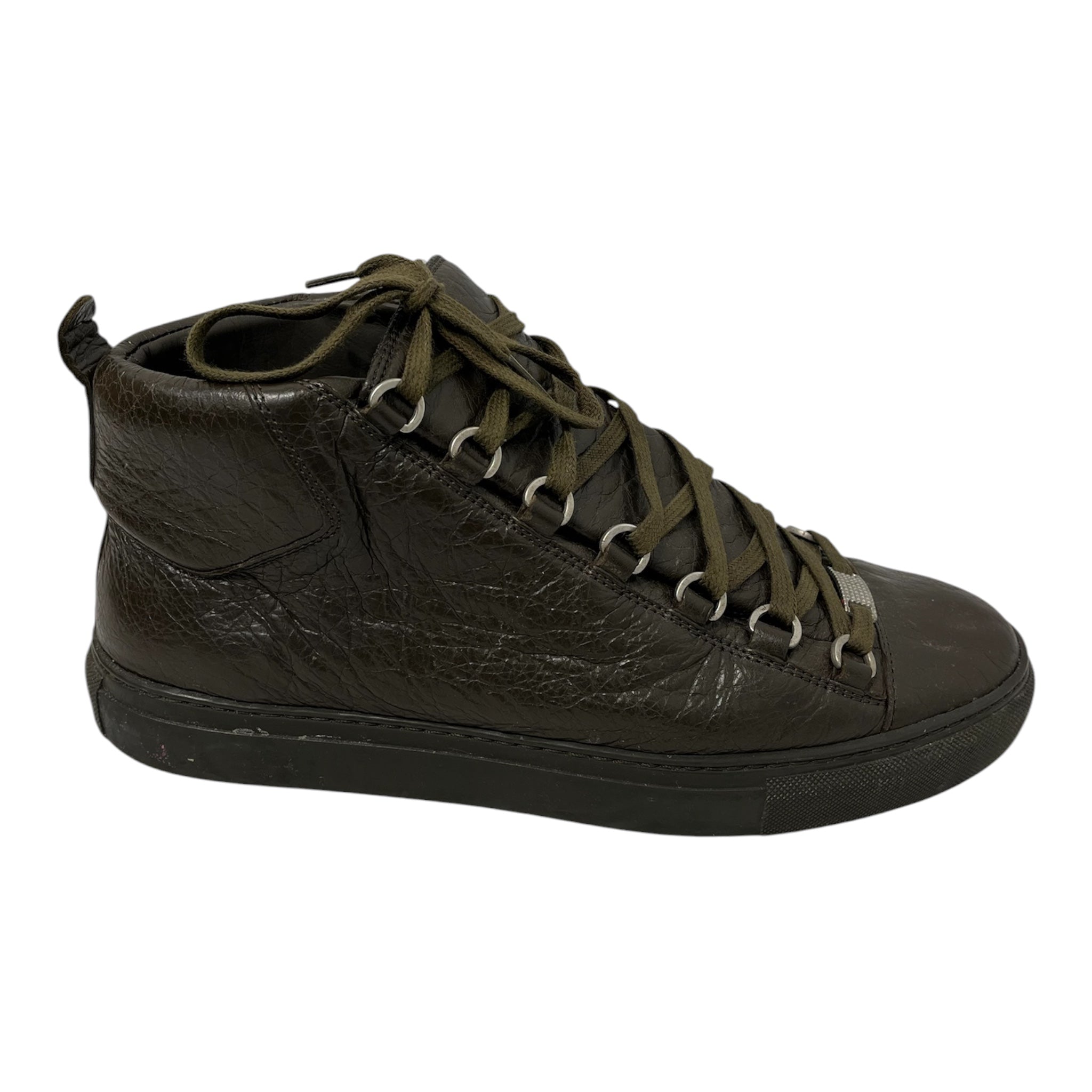 BALENCIAGA/Hi-Sneakers/EU 41/Leather/GRN/341760/  ARENA GREY view 3