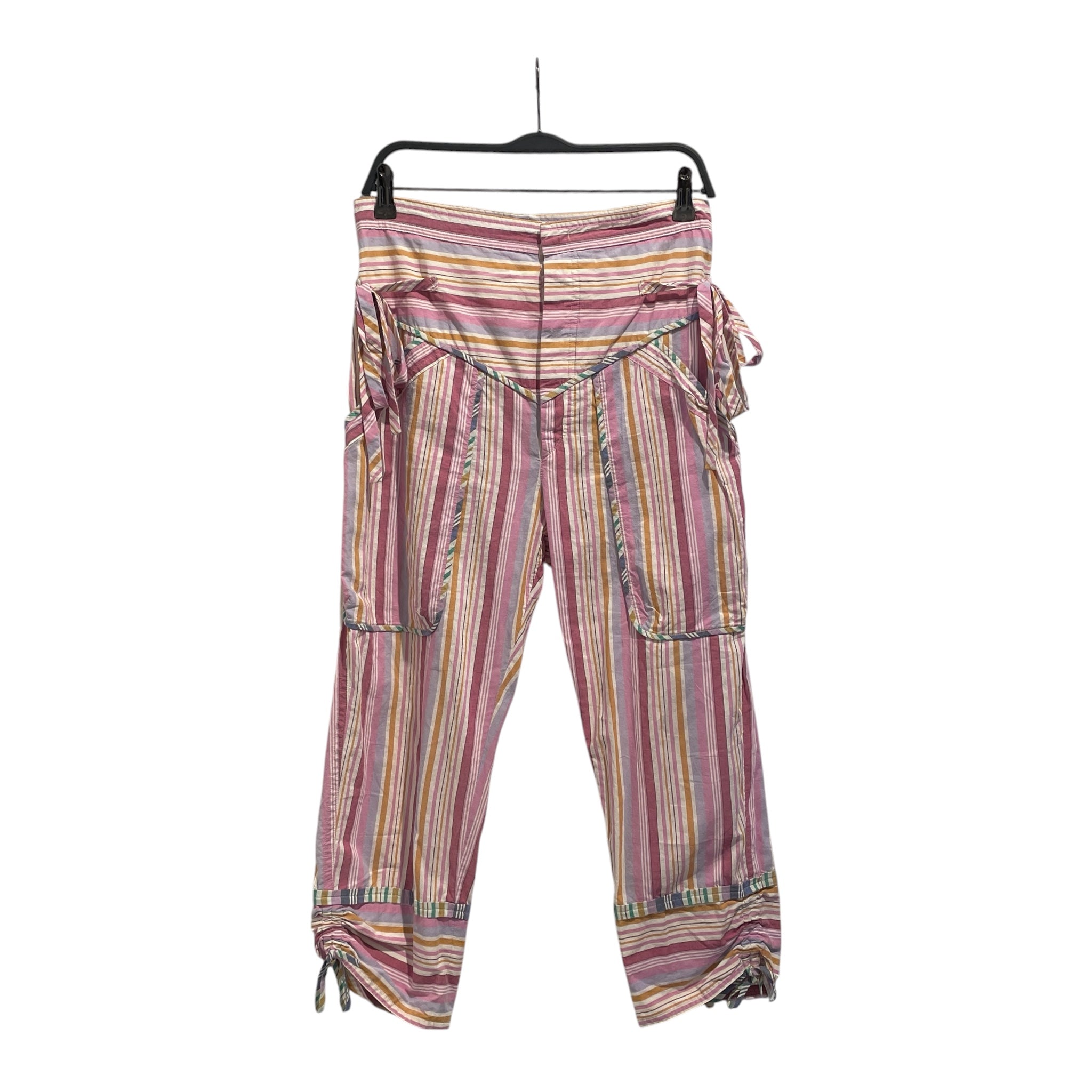 ISABEL MARANT/Bottoms/40/Stripe/Cotton/PNK/TILIOA TIE STRIPPED view 1