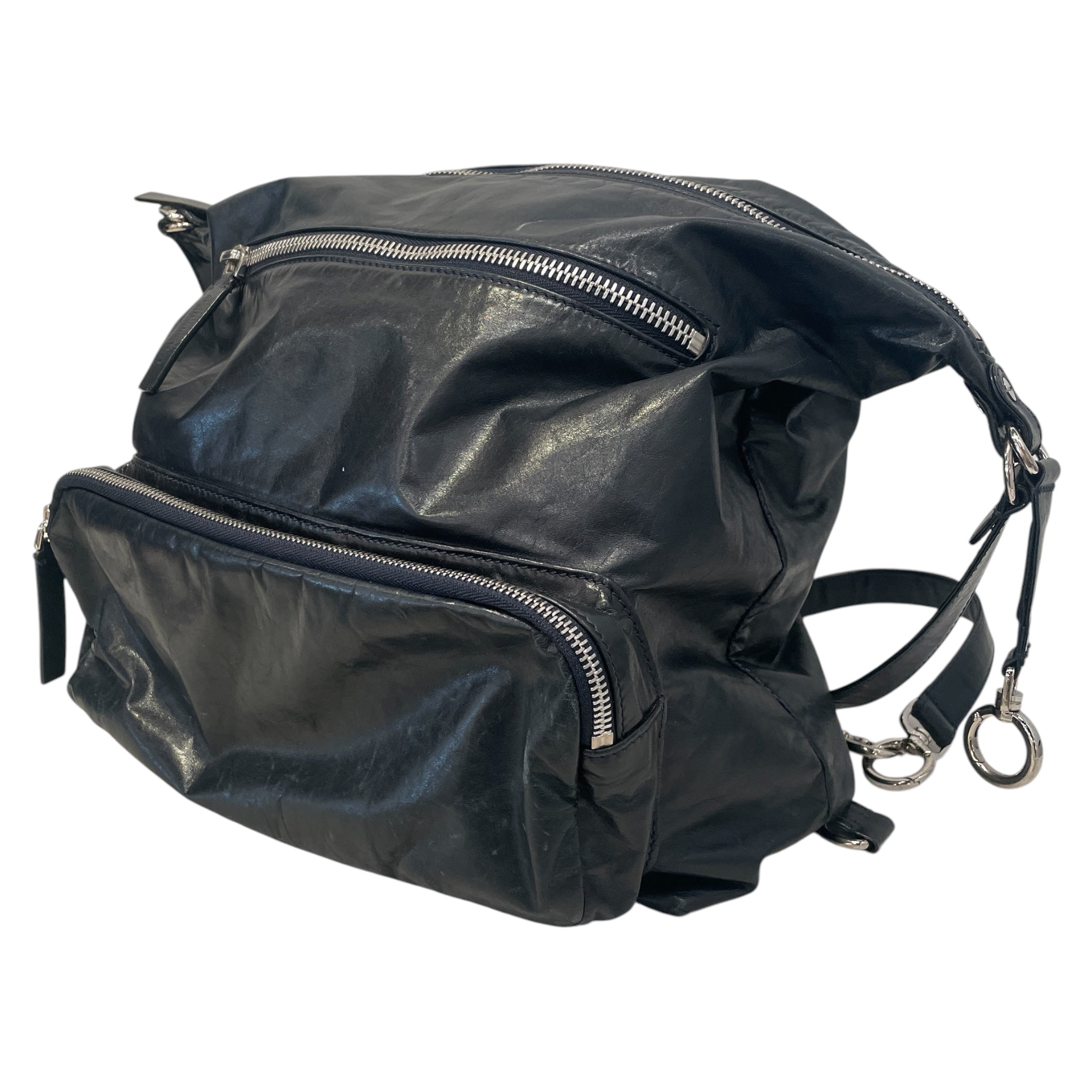 MARNI/Cross Body Bag/Leather/BLK/Convertible lambskin view 6