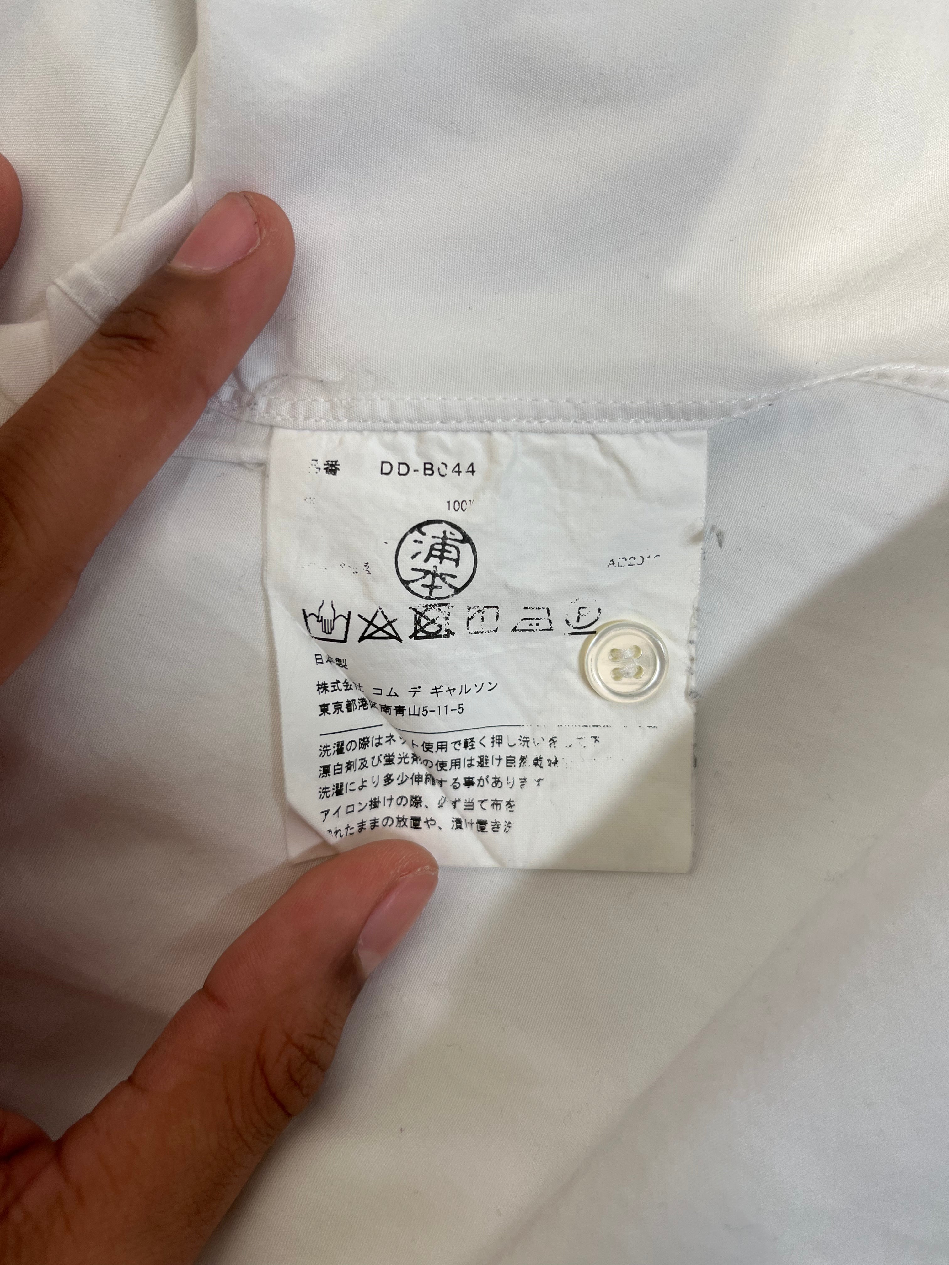 COMME des GARCONS HOMME DEUX/LS Shirt/L/Cotton/WHT/ view 4