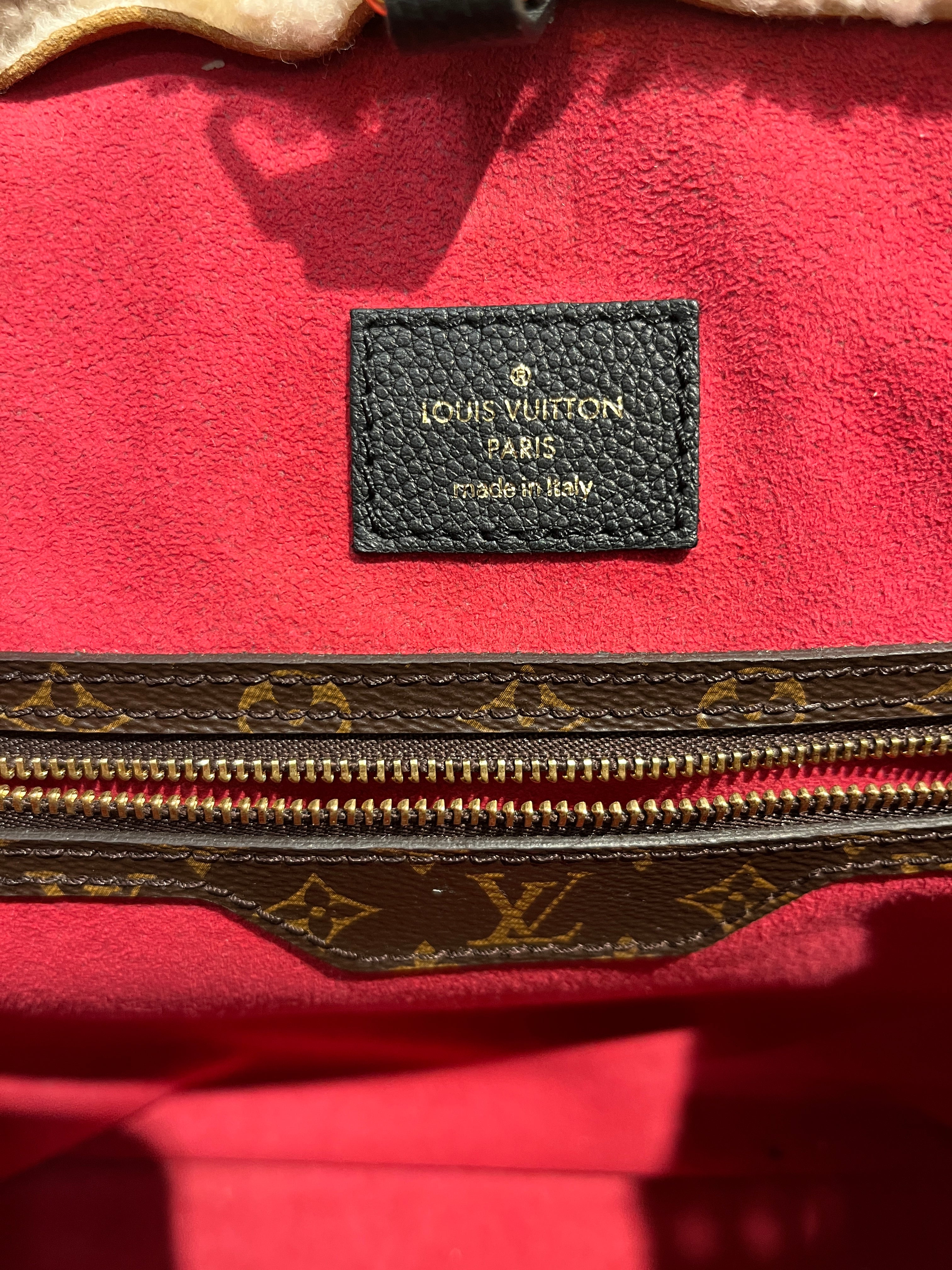 LOUIS VUITTON/Tote Bag/OS/Monogram/Leather/BLK/TEDDY NEVERFULL TOTE view 4