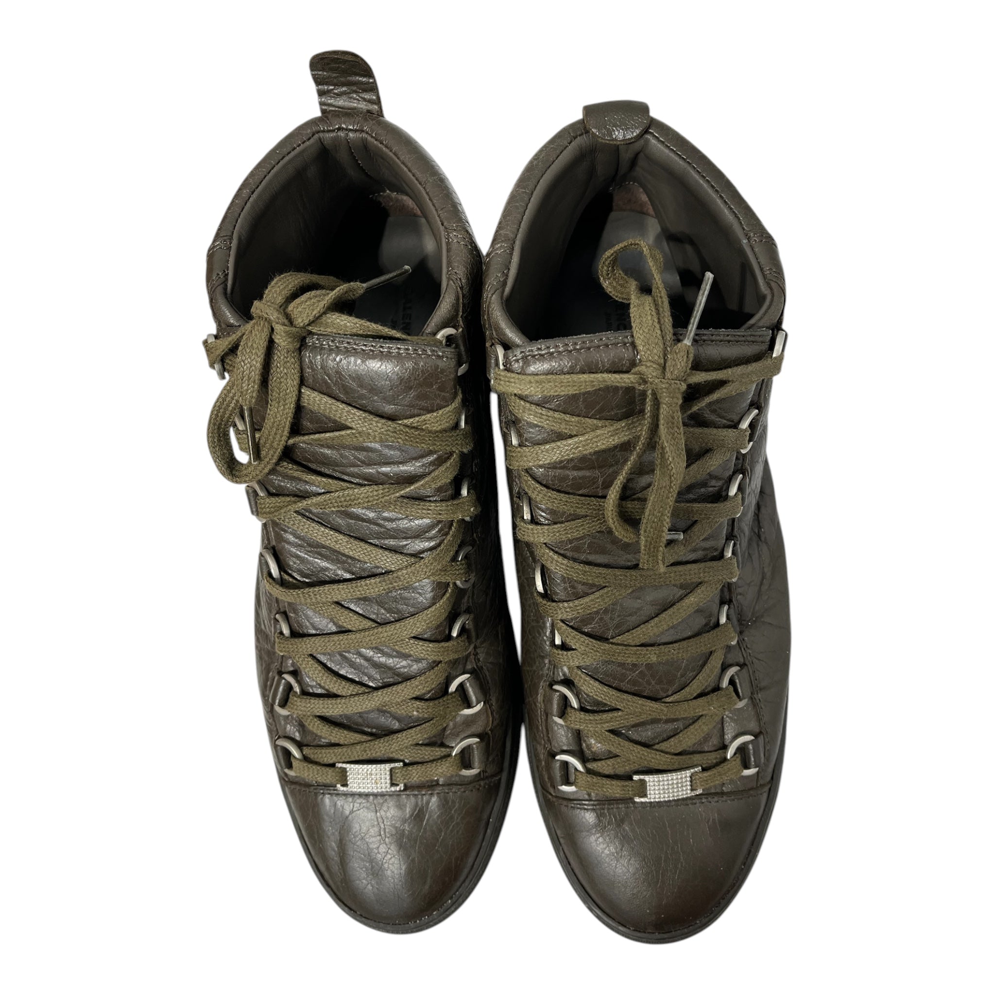 BALENCIAGA/Hi-Sneakers/EU 41/Leather/GRN/341760/  ARENA GREY view 5