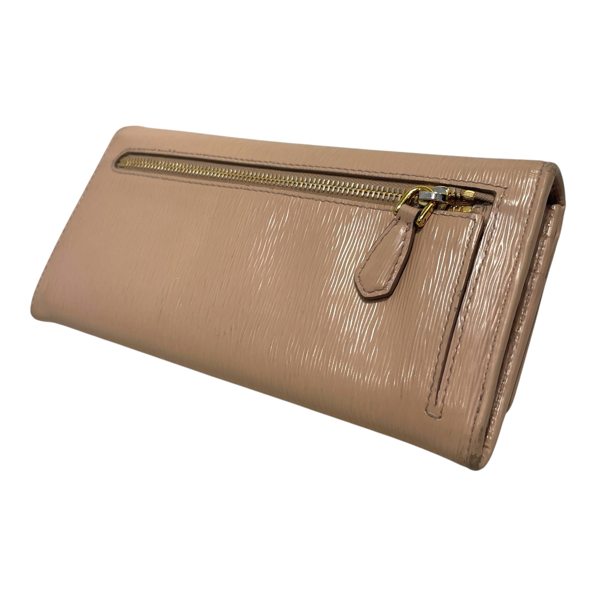 PRADA/Trifold Wallet/Leather/PNK/L's/Safiano Leather Trifold view 2