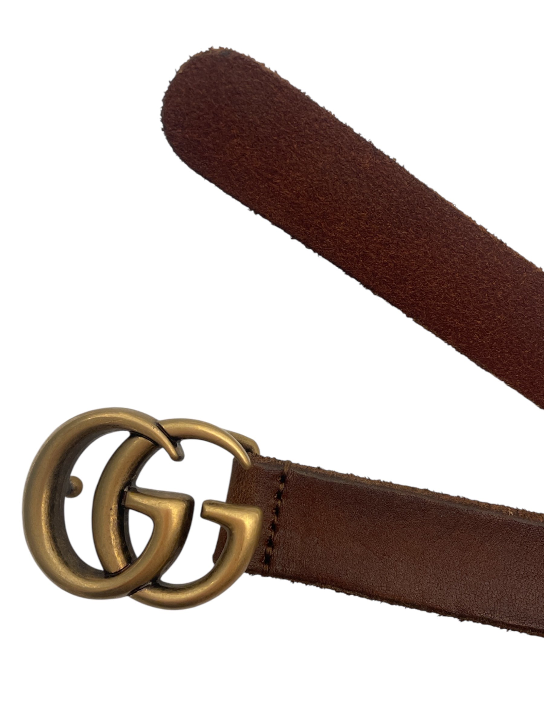 GUCCI/Belt/Leather/CML/GG Buckle Thin Belt view 2