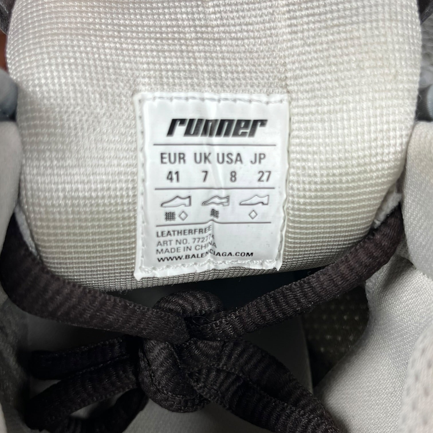 BALENCIAGA/Low-Sneakers/US 8/GRY/GRAY RUNNER'S view 4