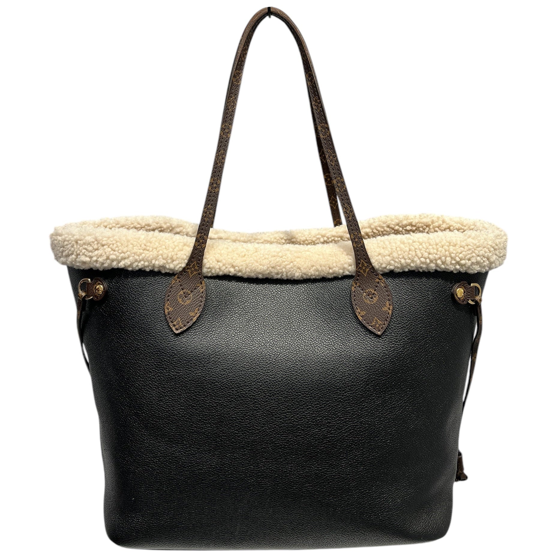 LOUIS VUITTON/Tote Bag/OS/Monogram/Leather/BLK/TEDDY NEVERFULL TOTE view 2