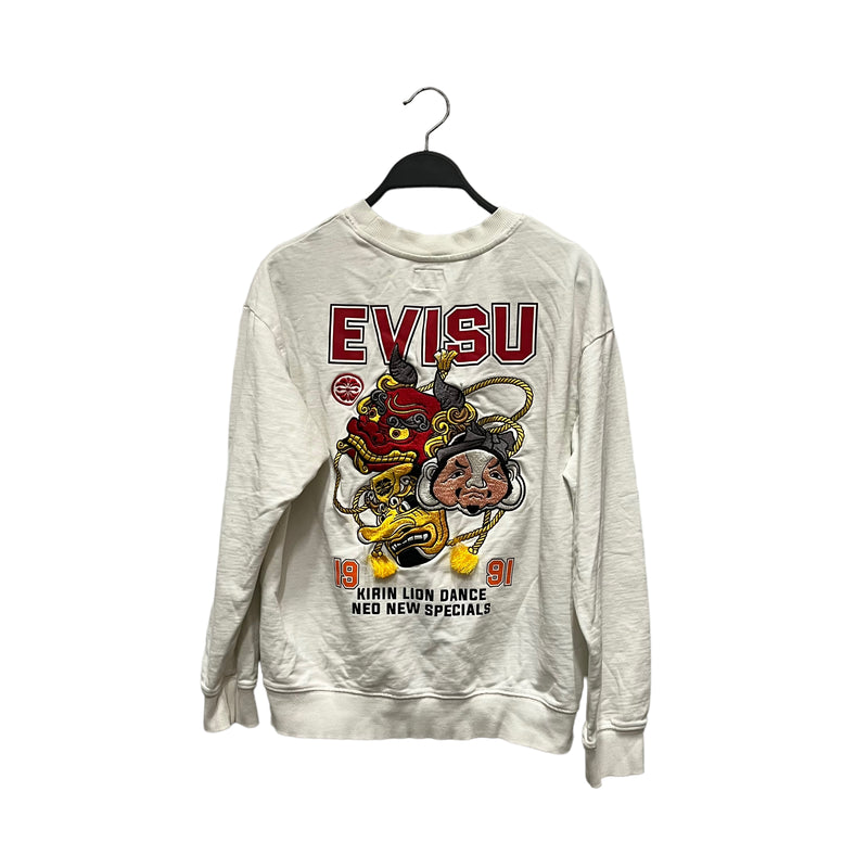 EVISU/Sweatshirt/XXS/Cotton/WHT/